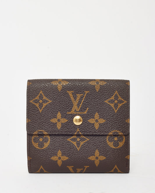 Louis Vuitton Monogram Canvas Elise Double Hook Compact Wallet