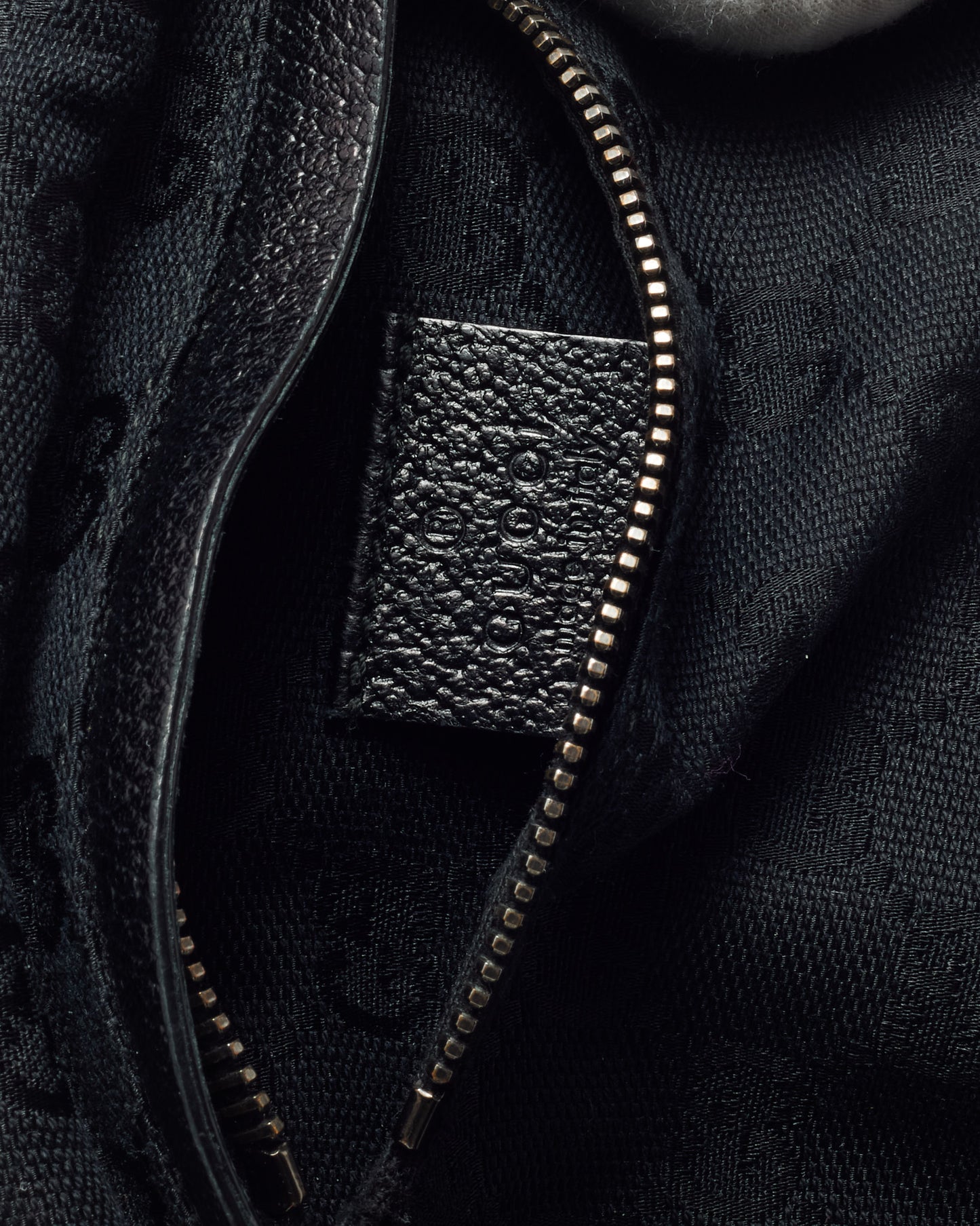 Gucci Black Monogram GG Canvas Double Pocket Belt Bag