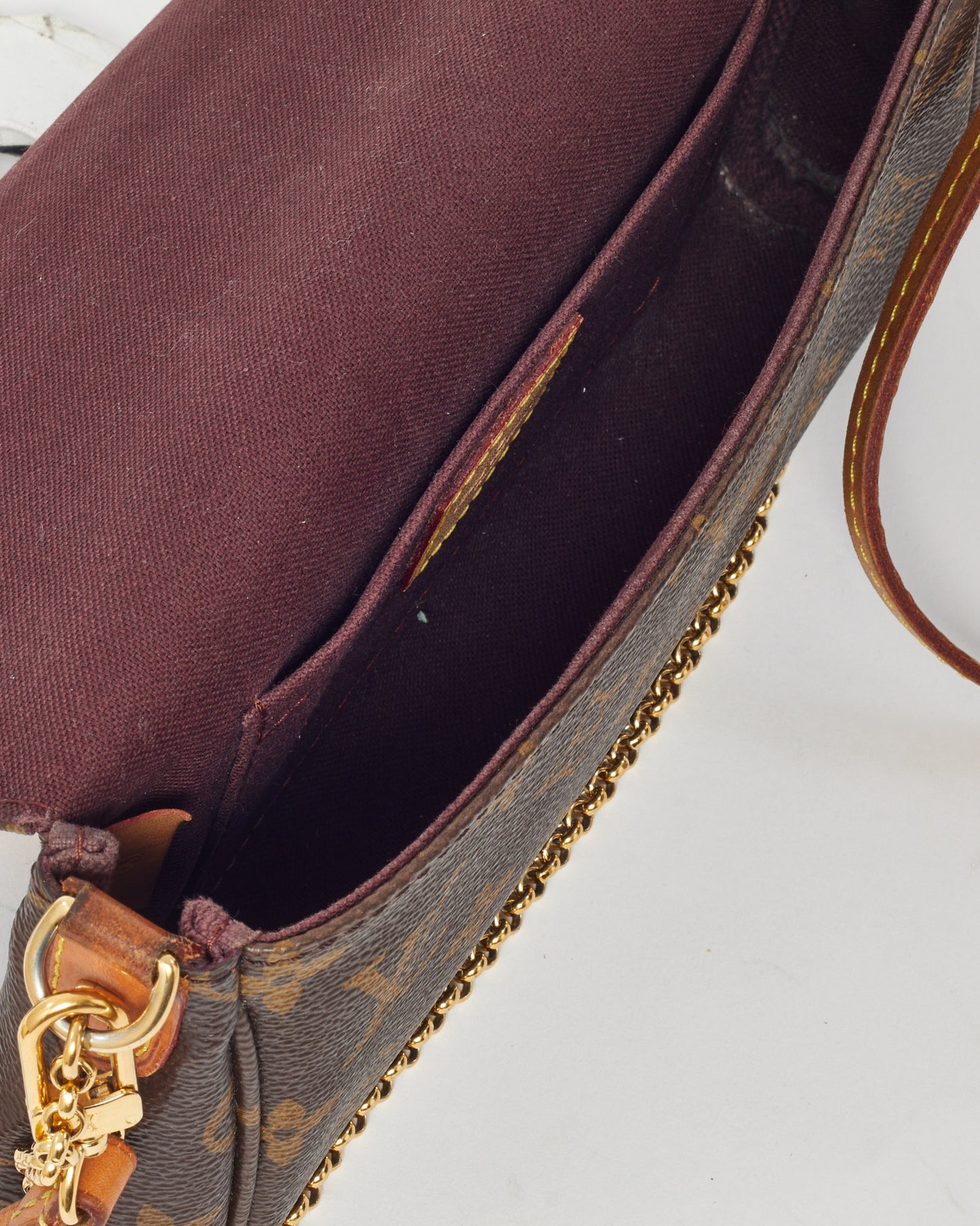 Louis Vuitton Monogram Coated Canvas Favourite PM Crossbody Bag