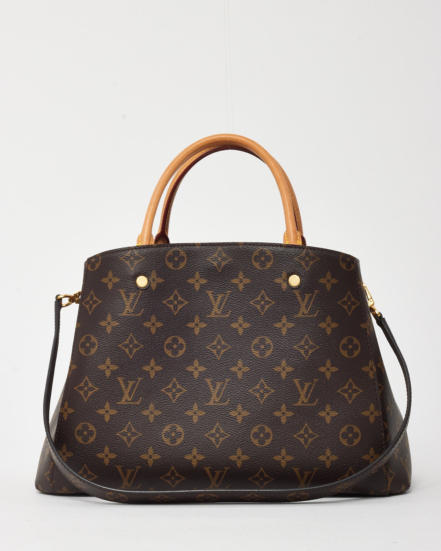 Louis Vuitton Monogram Coated Canvas Montaigne MM Tote with Strap