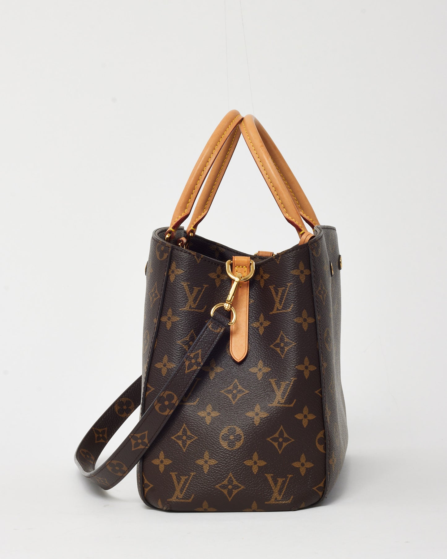 Louis Vuitton Monogram Coated Canvas Montaigne MM Tote with Strap
