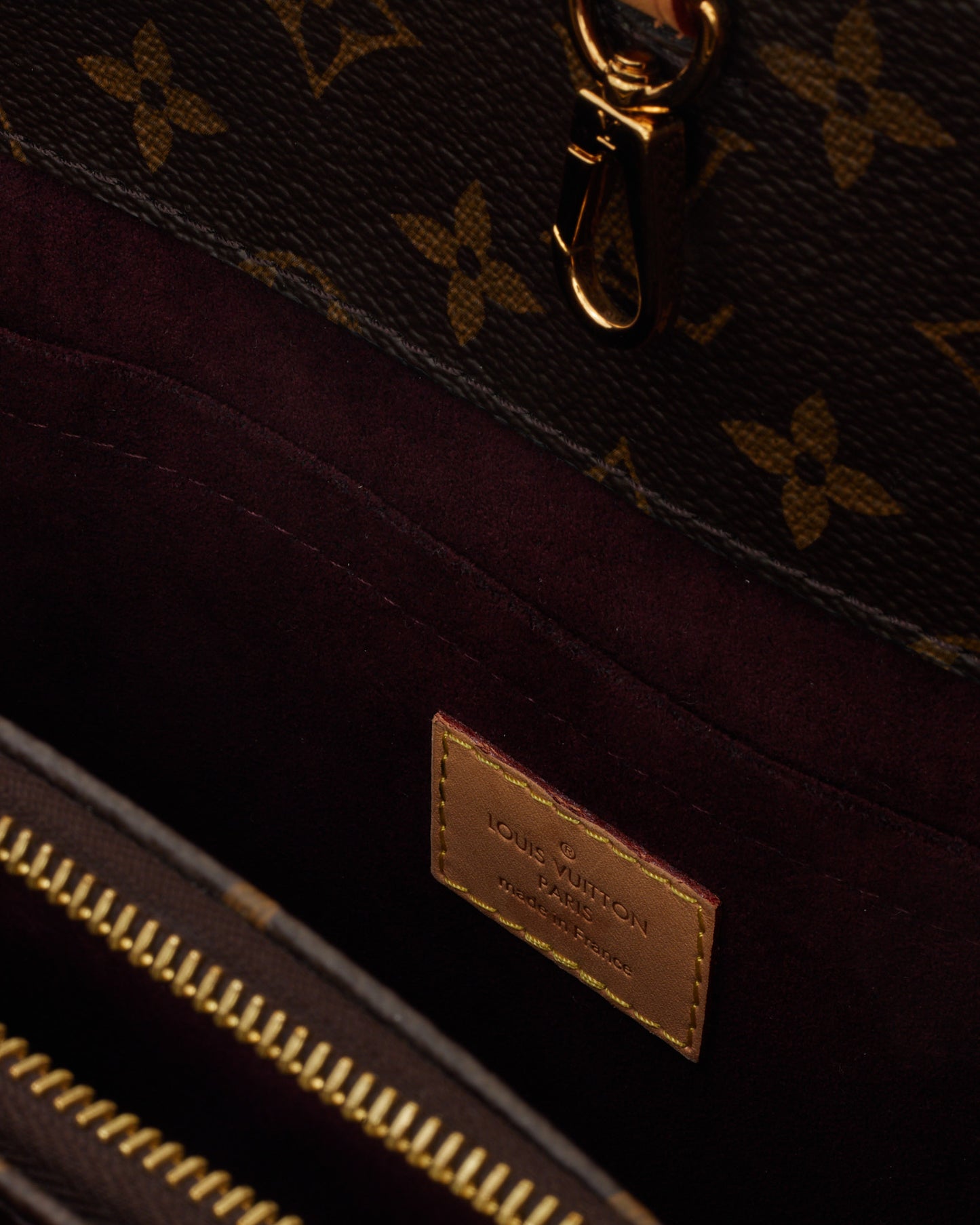 Louis Vuitton Monogram Coated Canvas Montaigne MM Tote with Strap