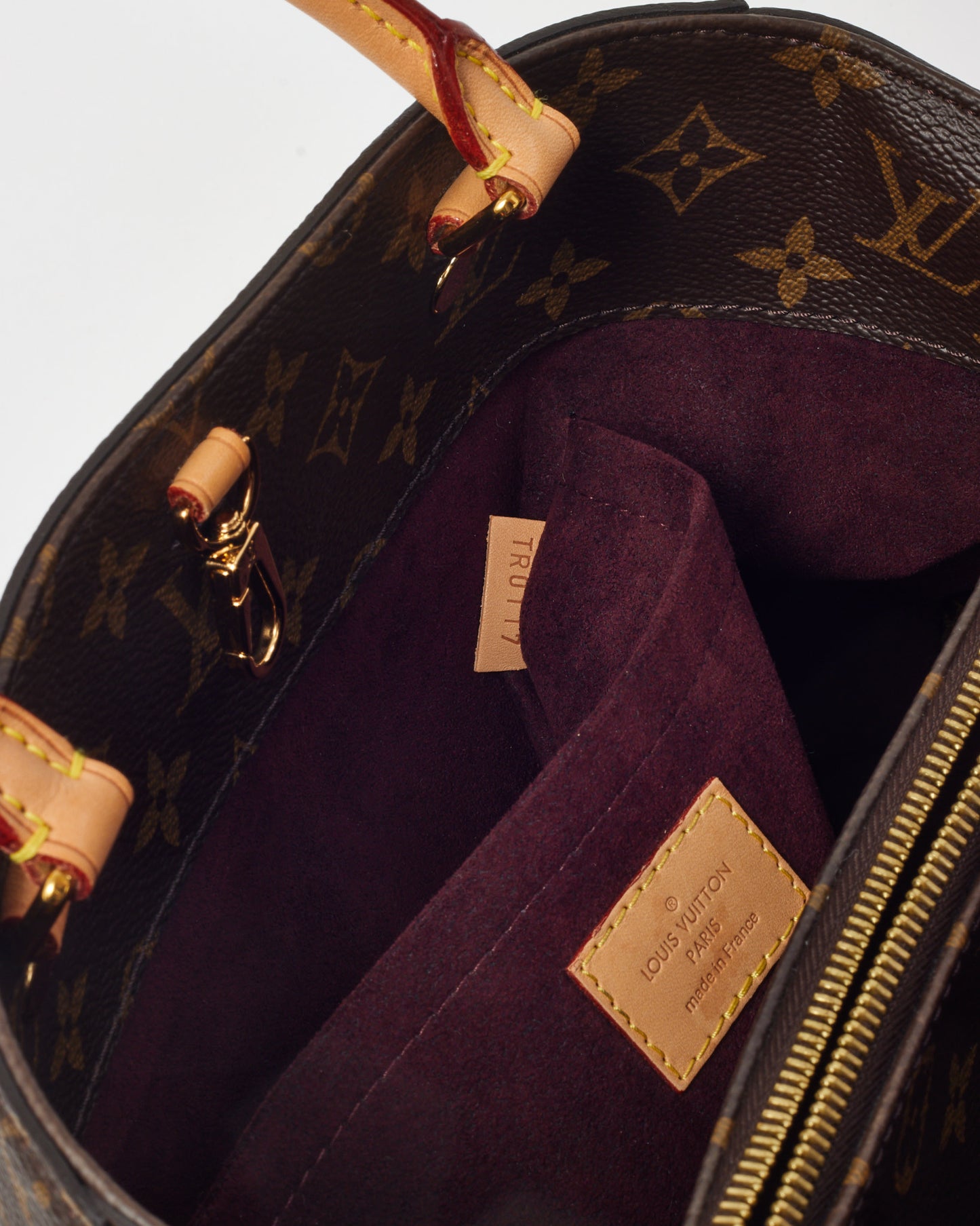 Louis Vuitton Monogram Coated Canvas Montaigne MM Tote with Strap