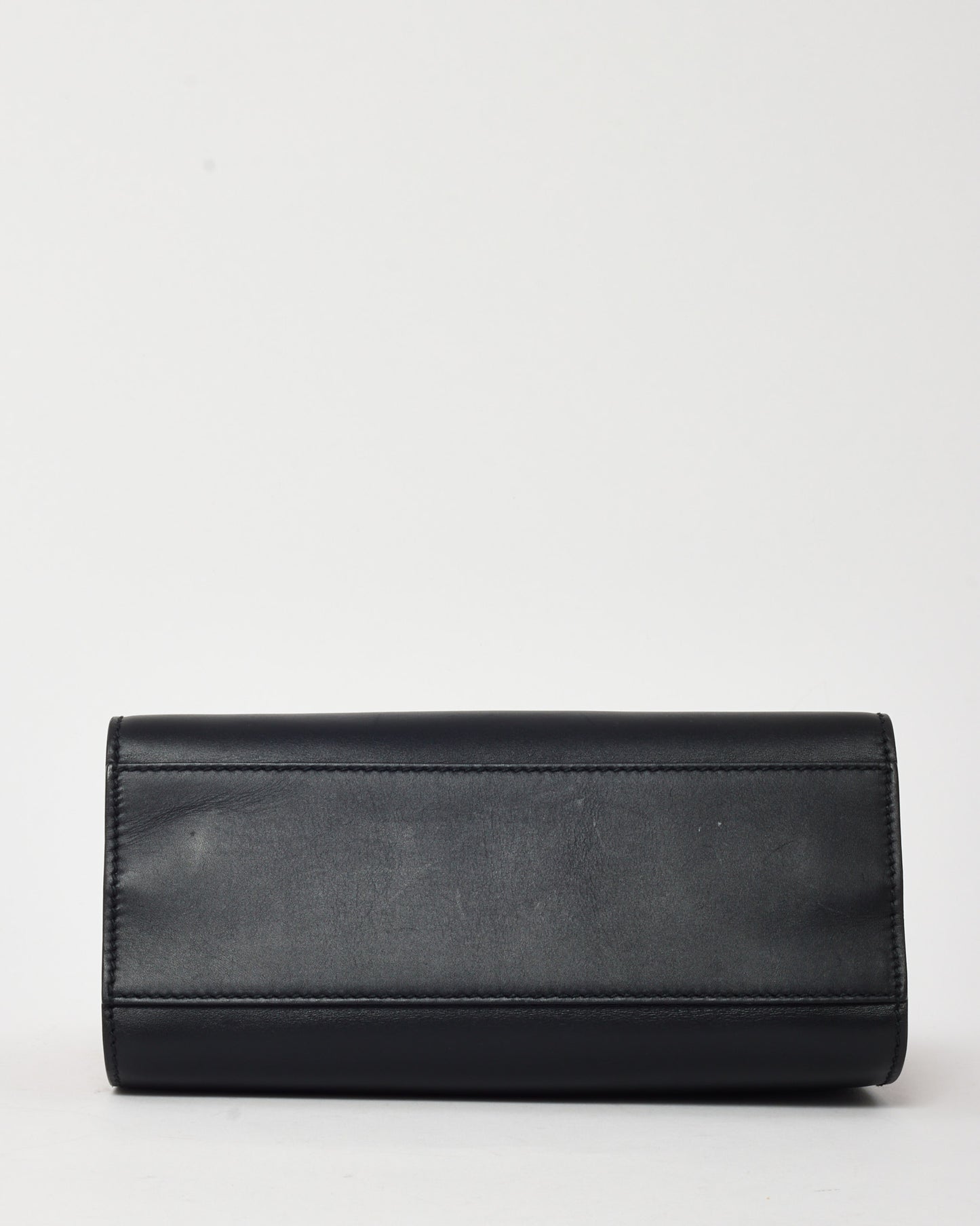 Gucci Black and Red Leather Mini Nymphaea Bamboo Top Handle Bag with Web Strap