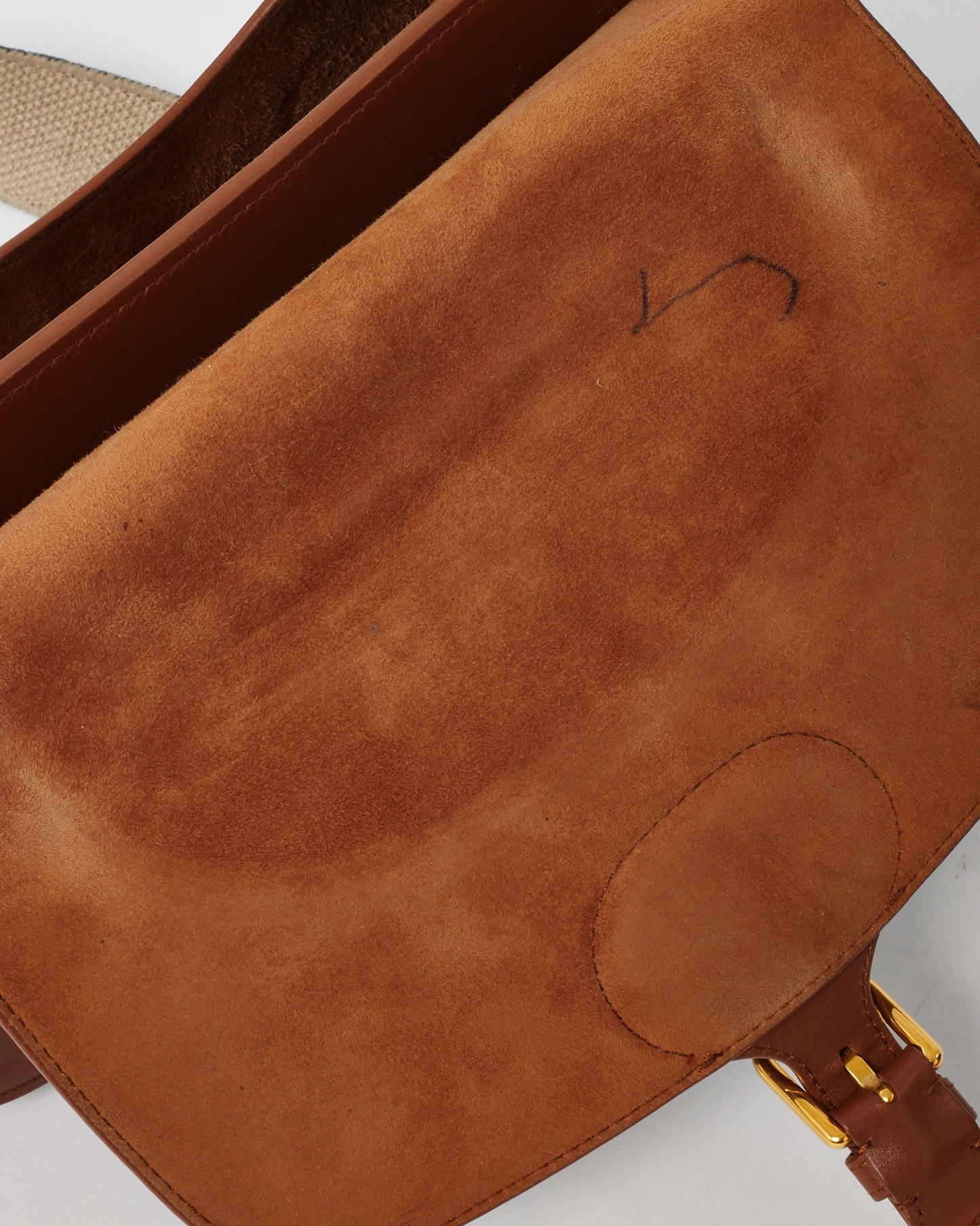 Dior Tan Smooth Leather Medium Bobby Bag with Canvas Embroidery Logo Strap