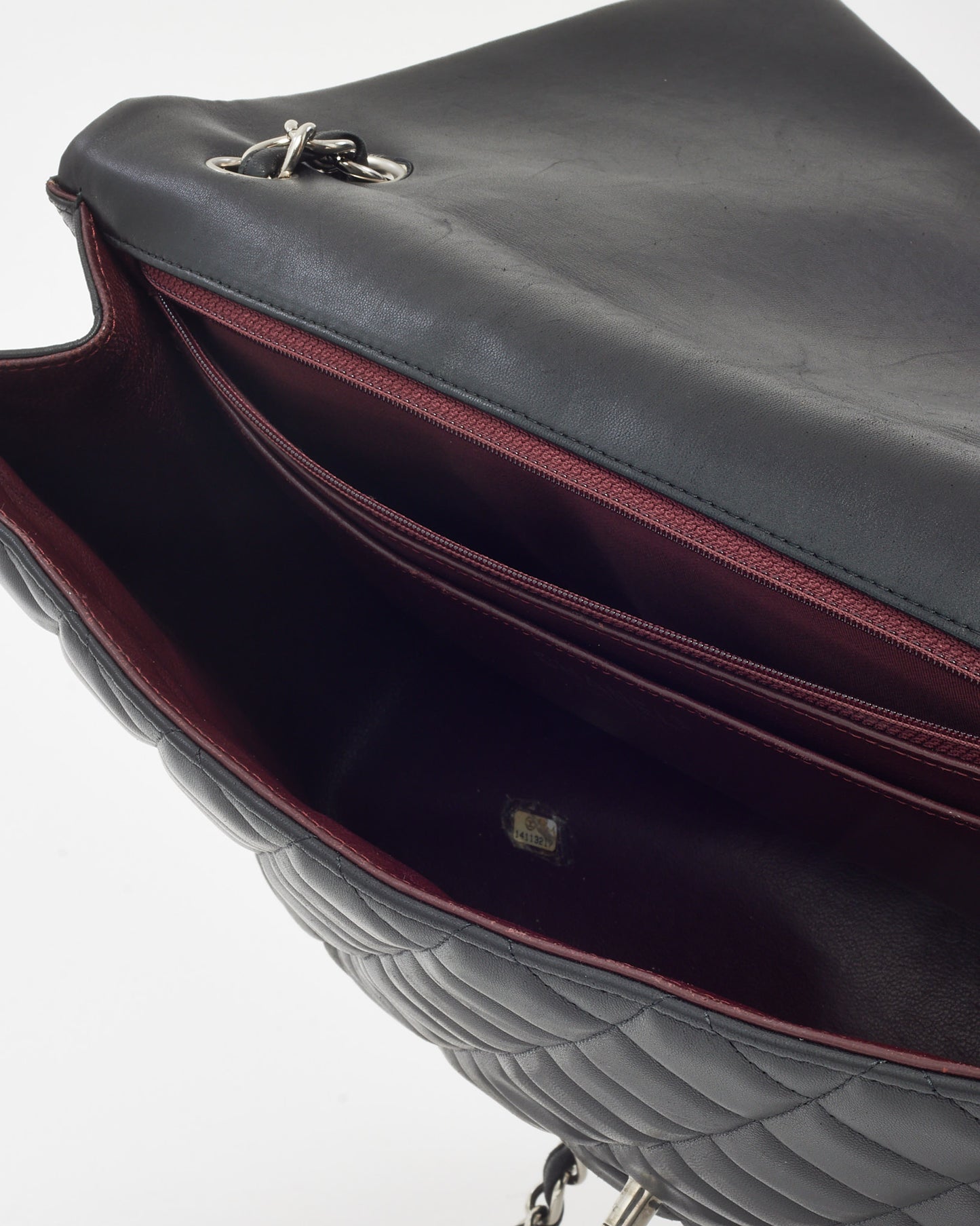 Chanel Black Quilted Lambskin Leather Maxi Single Flap Bag SHW