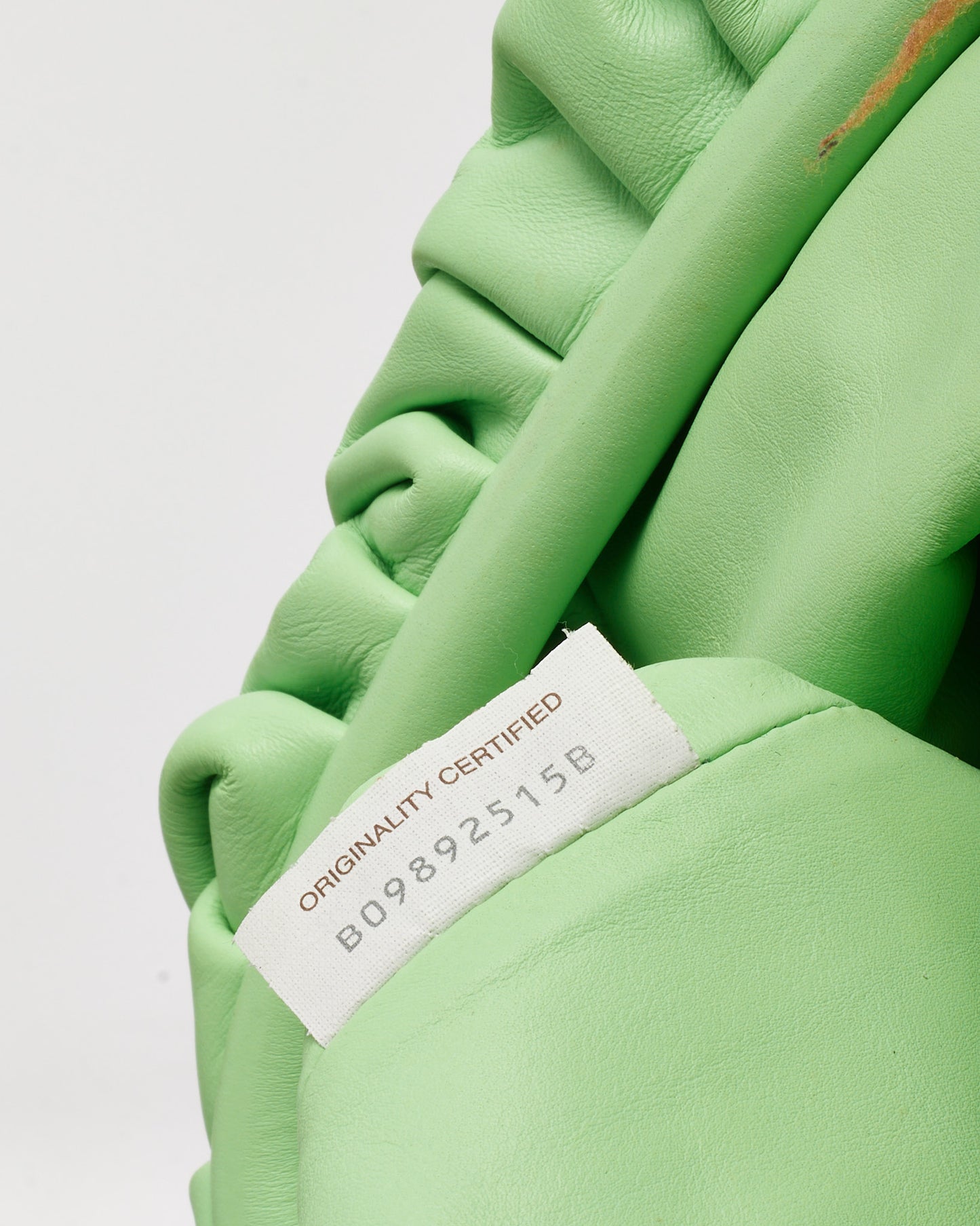 Bottega Veneta Mint Green Leather The Pouch Clutch Bag