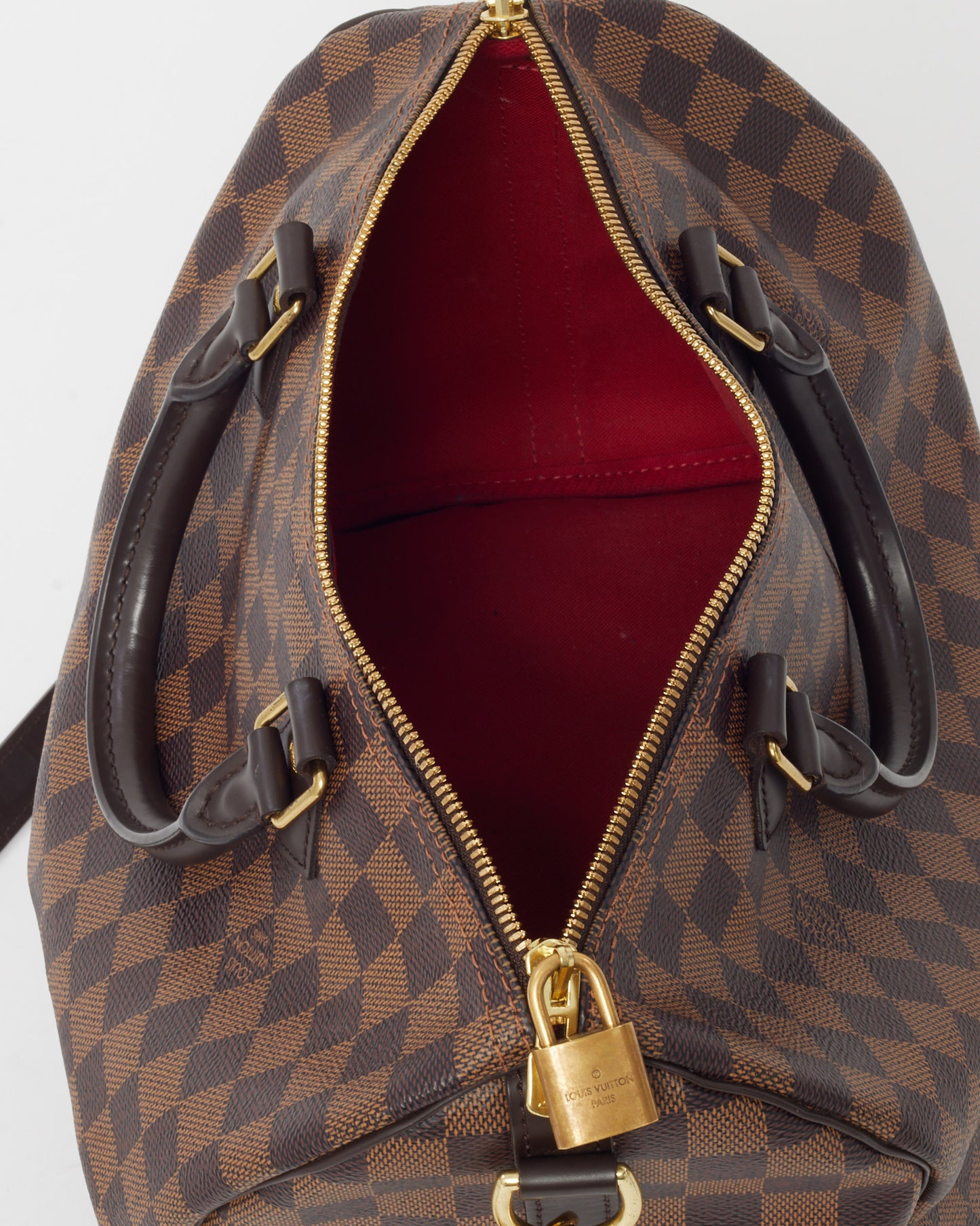 Louis Vuitton Damier Ebene Coated Canvas Speedy 30 Bandoulière Bag