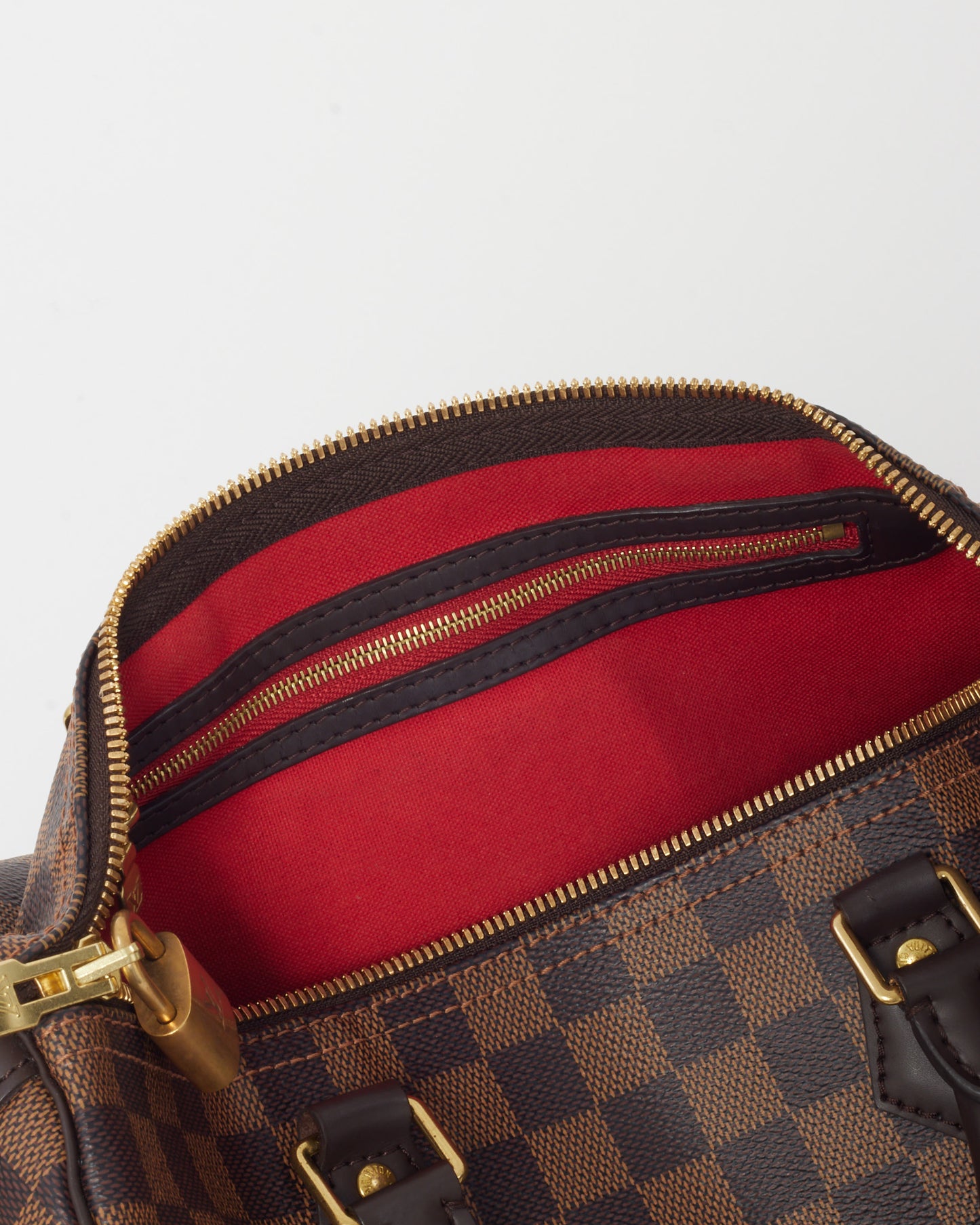 Louis Vuitton Damier Ebene Coated Canvas Speedy 30 Bandoulière Bag