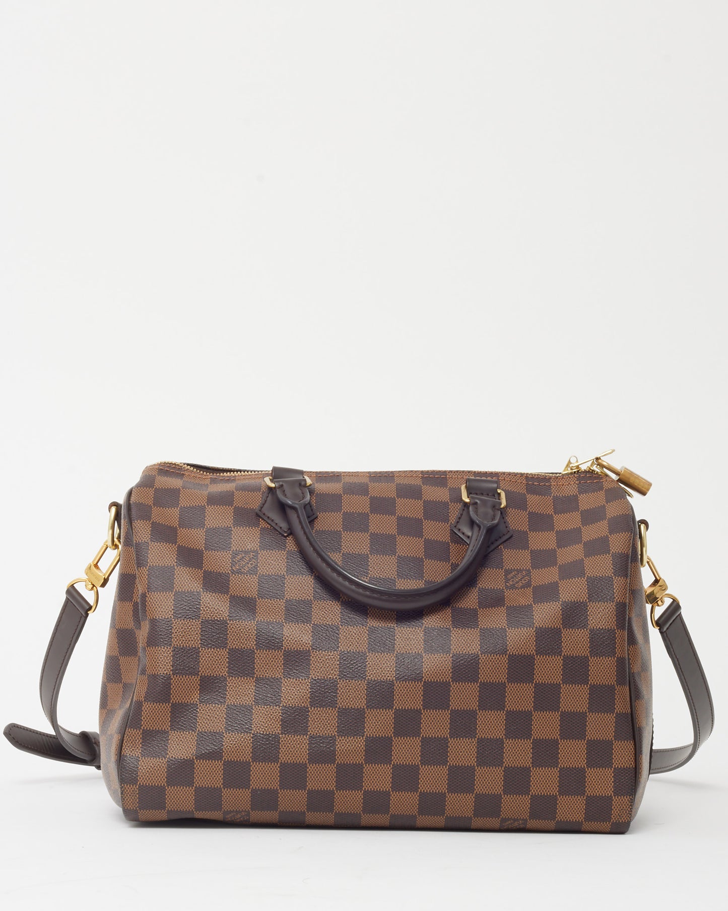 Louis Vuitton Damier Ebene Coated Canvas Speedy 30 Bandoulière Bag