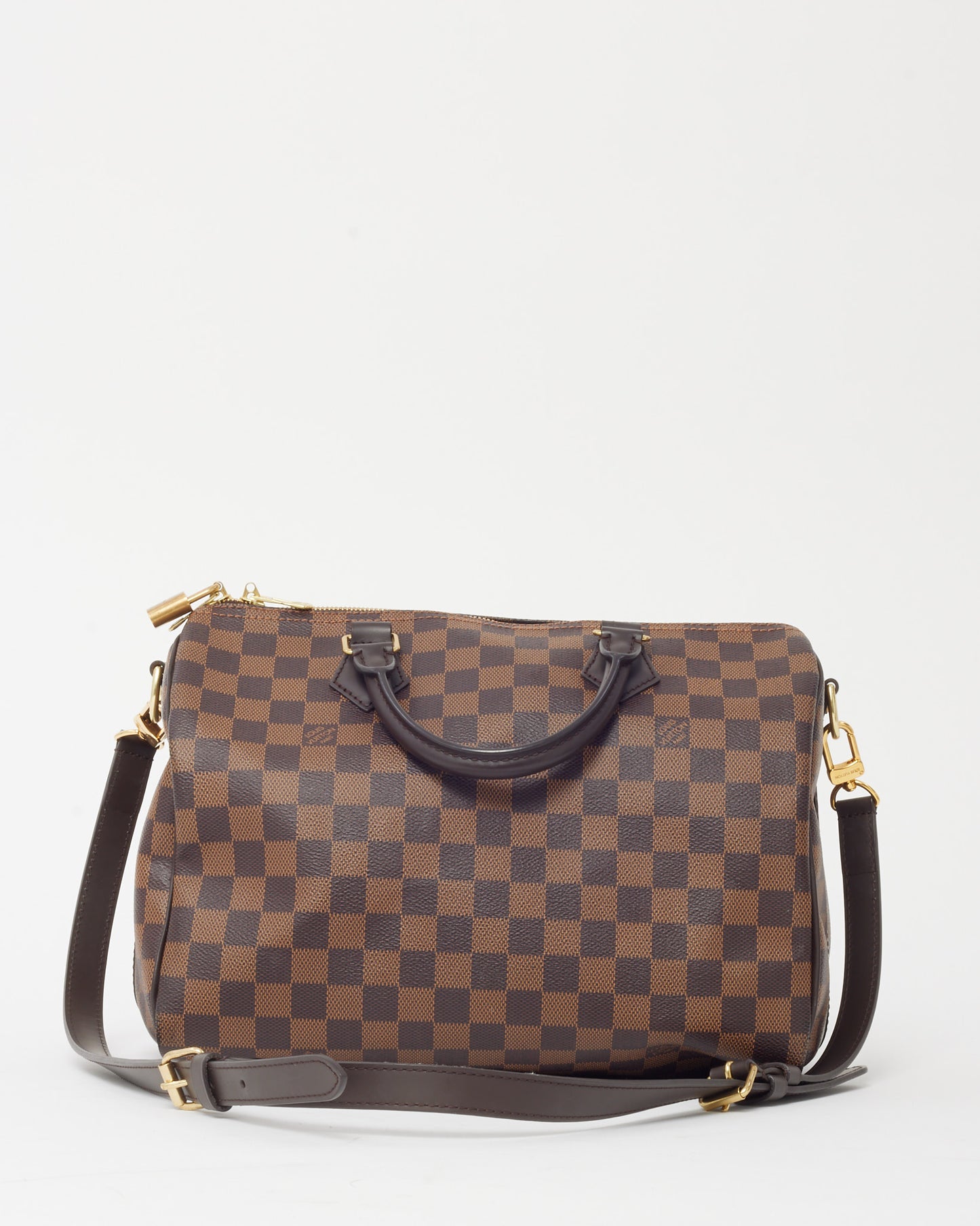 Louis Vuitton Damier Ebene Coated Canvas Speedy 30 Bandoulière Bag