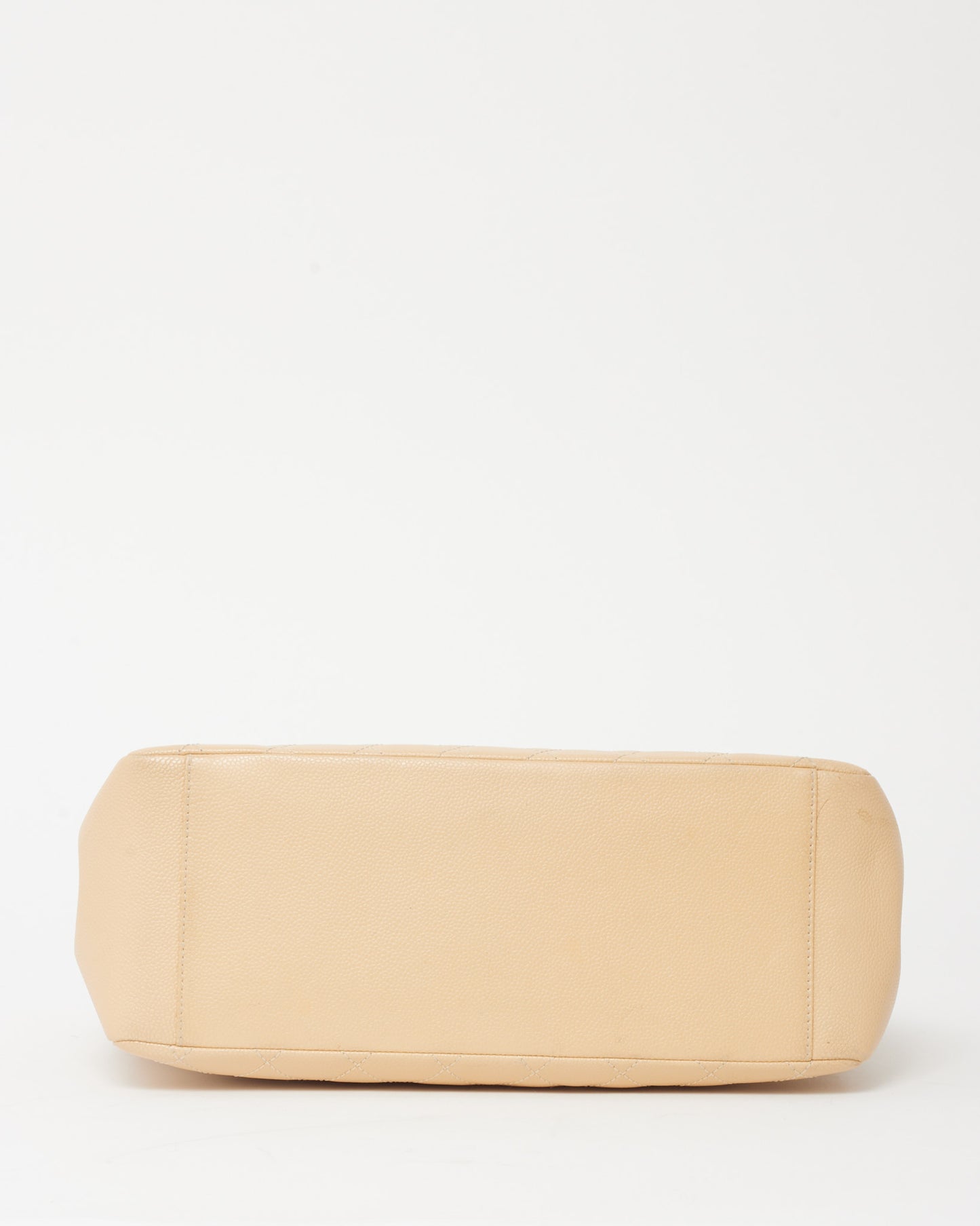 Chanel Beige Caviar Leather GST Shopper Tote Bag