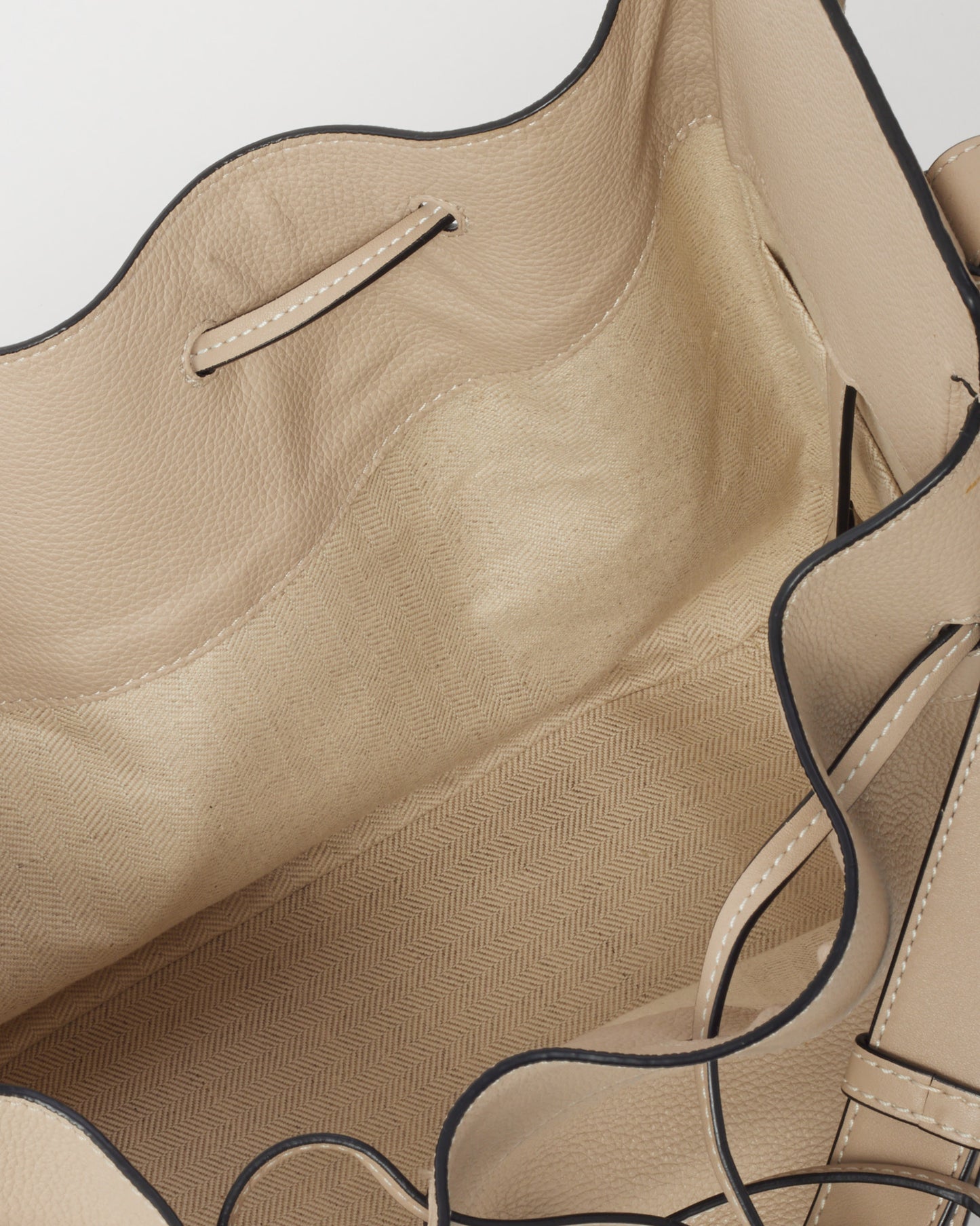 Loewe Cream Calfskin Leather Small Hammock Bag