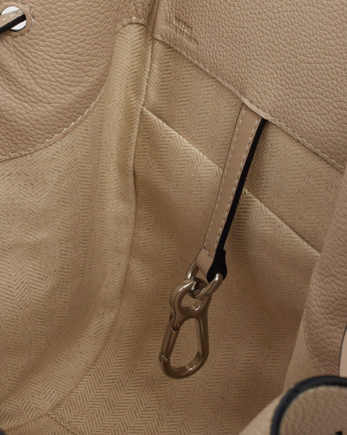 Loewe Cream Calfskin Leather Small Hammock Bag