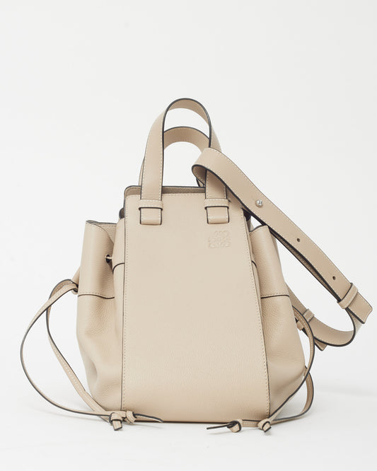 Loewe Cream Calfskin Leather Small Hammock Bag