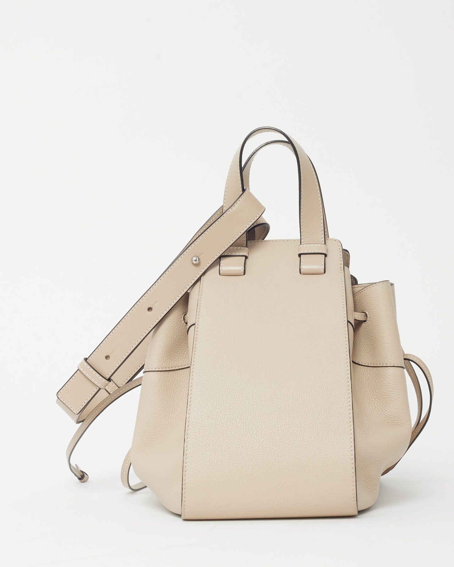 Loewe Cream Calfskin Leather Small Hammock Bag