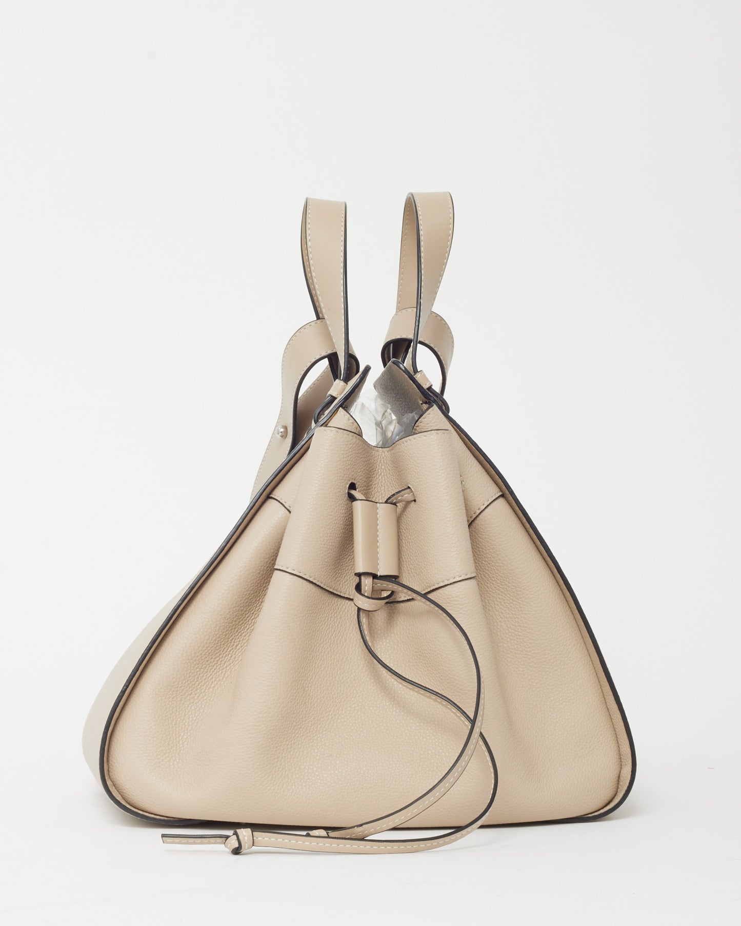 Loewe Cream Calfskin Leather Small Hammock Bag