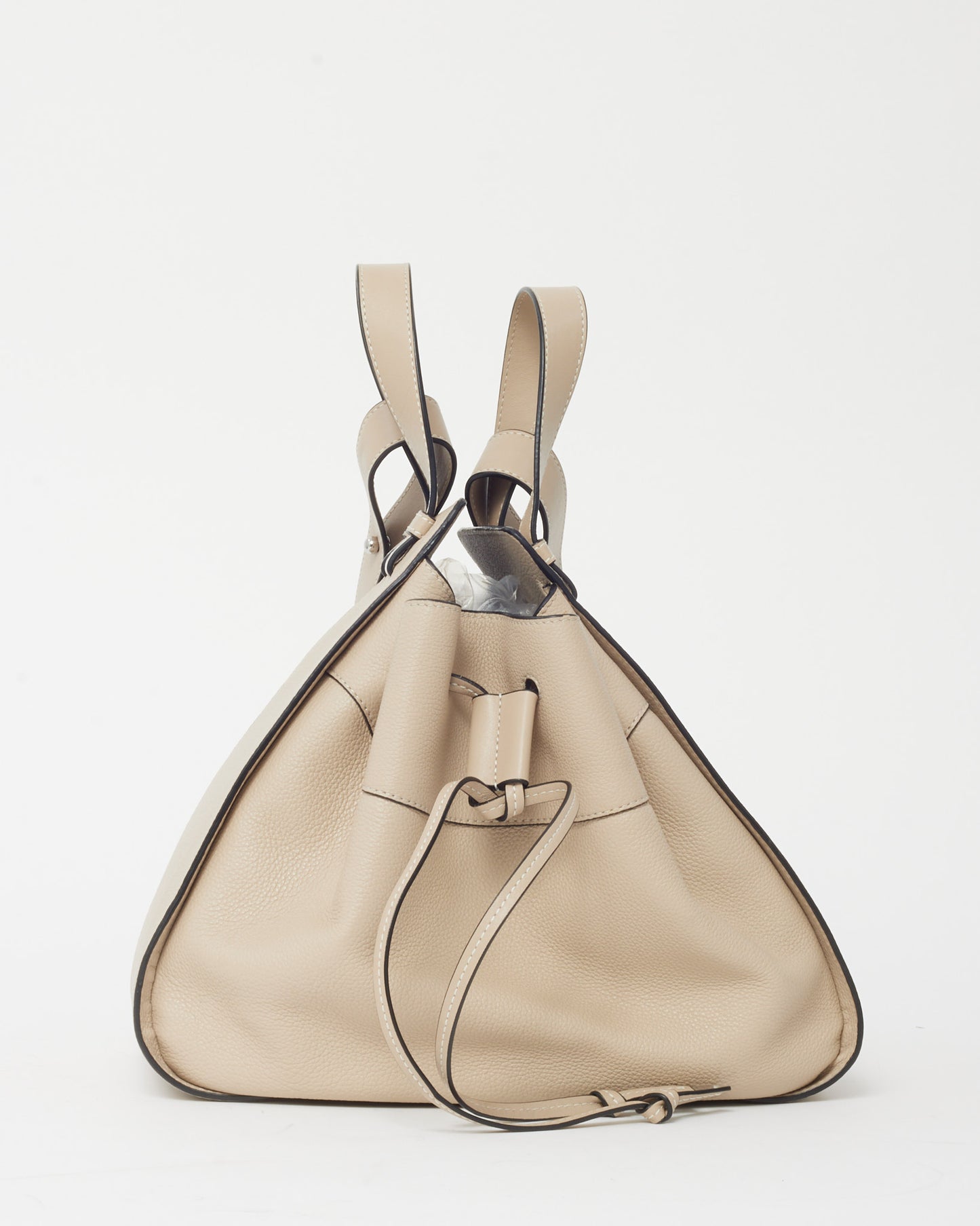 Loewe Cream Calfskin Leather Small Hammock Bag
