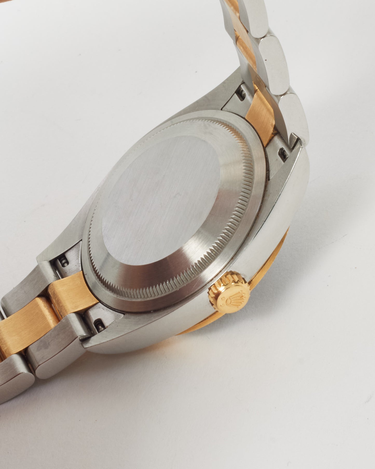 Rolex Silver Oyster and Yellow Gold Black Dial Explorer 36mm Watch