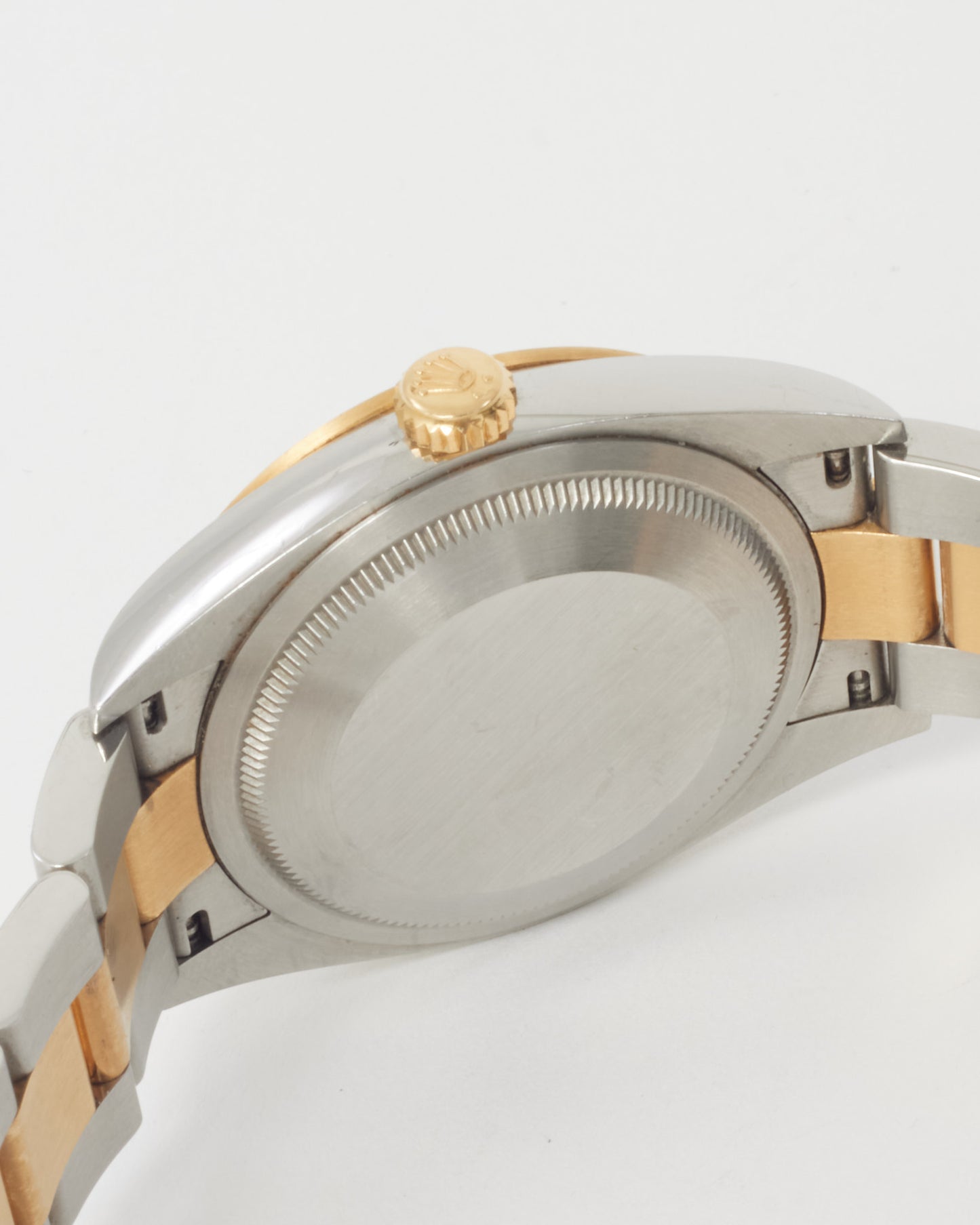 Rolex Silver Oyster and Yellow Gold Black Dial Explorer 36mm Watch