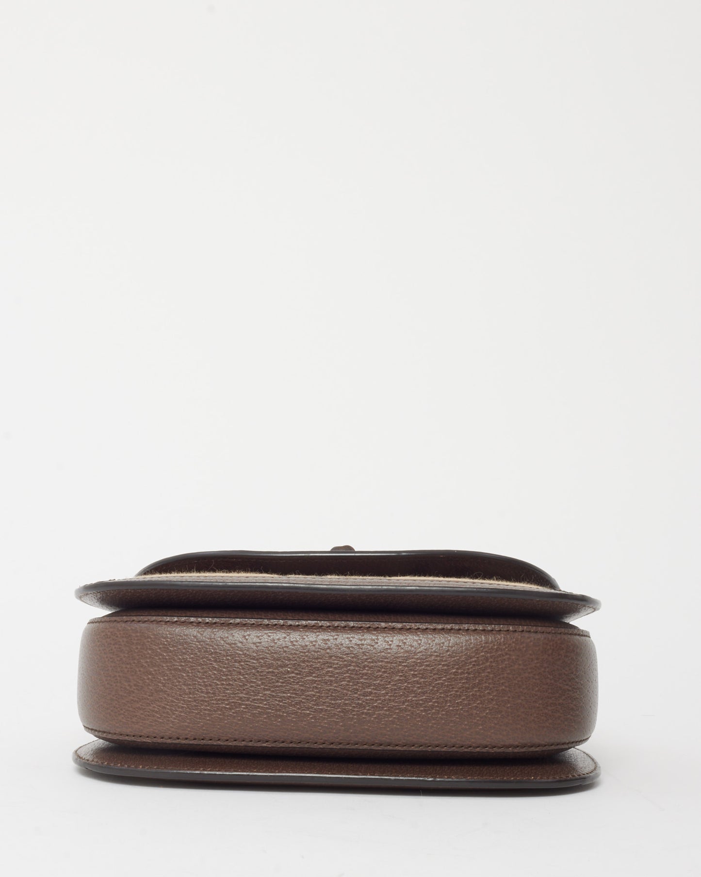 Gucci Beige Jumbo GG Canvas Mini Bamboo Top Handle Bag W/ Web Strap