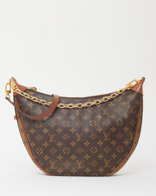 Louis Vuitton Monogram and Monogram Reverse Coated Canvas Loop Hobo Bag