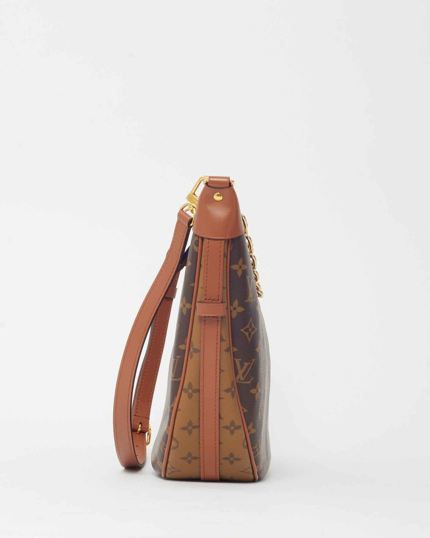 Louis Vuitton Monogram and Monogram Reverse Coated Canvas Loop Hobo Bag