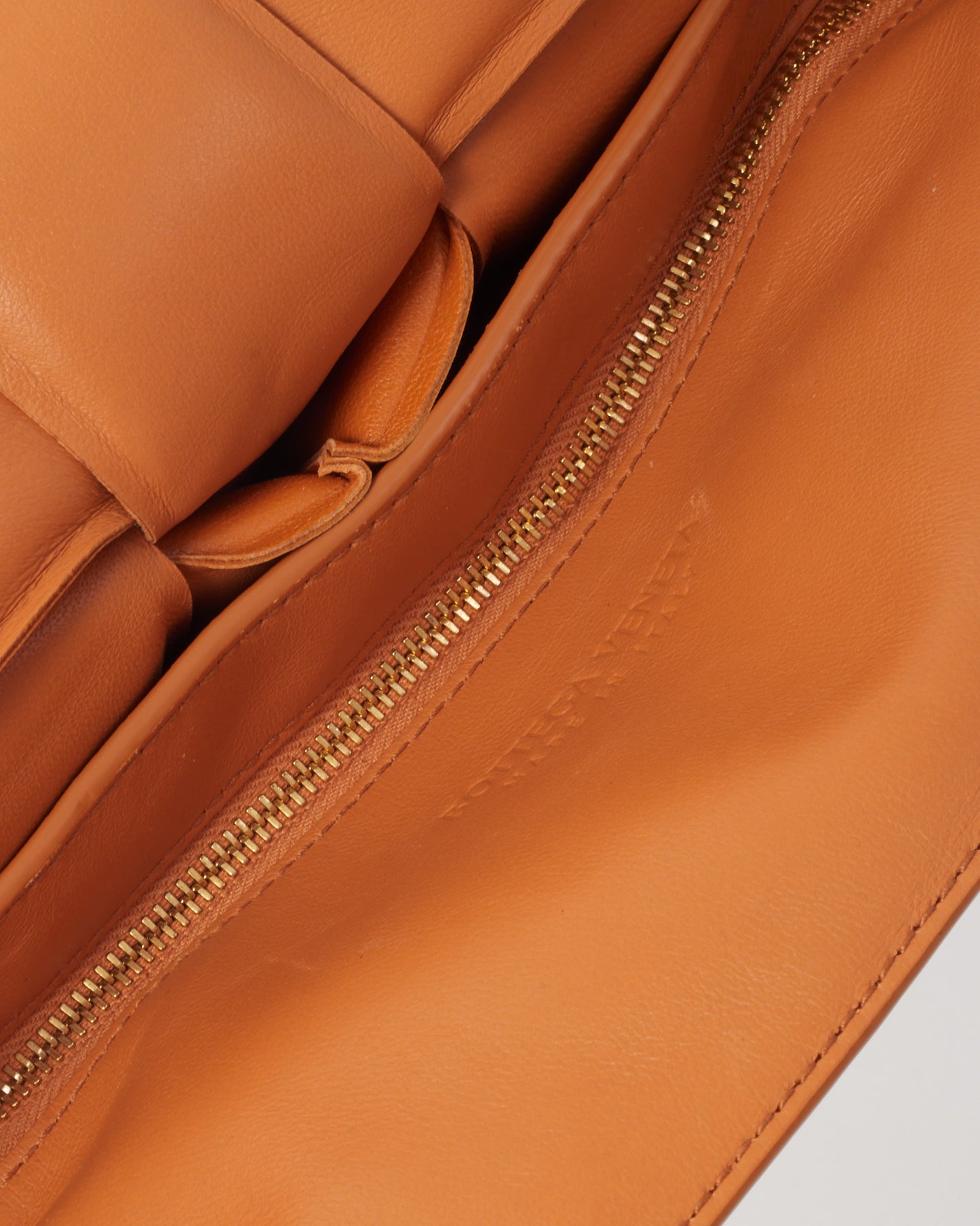 Bottega Veneta Tan Leather Padded Casette Crossbody Bag GHW