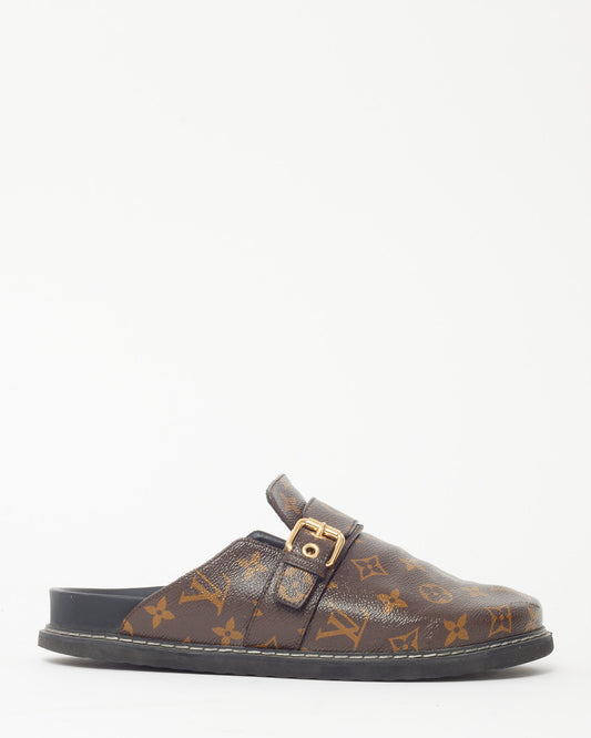 Louis Vuitton Monogram Coated Canvas LV Cosy Flat Comfort Clogs - 41