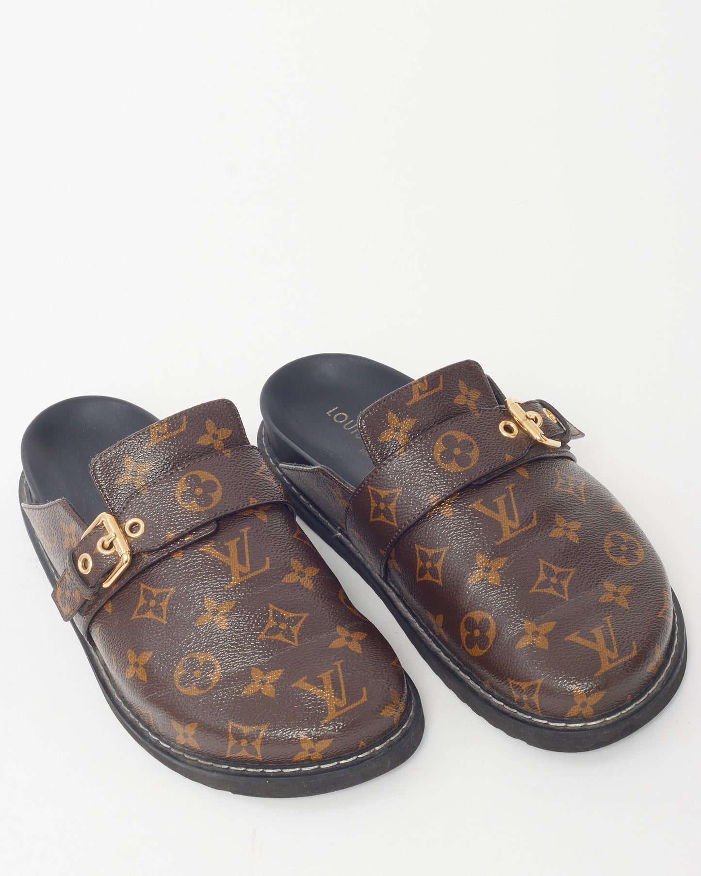 Louis Vuitton Monogram Coated Canvas LV Cosy Flat Comfort Clogs - 41