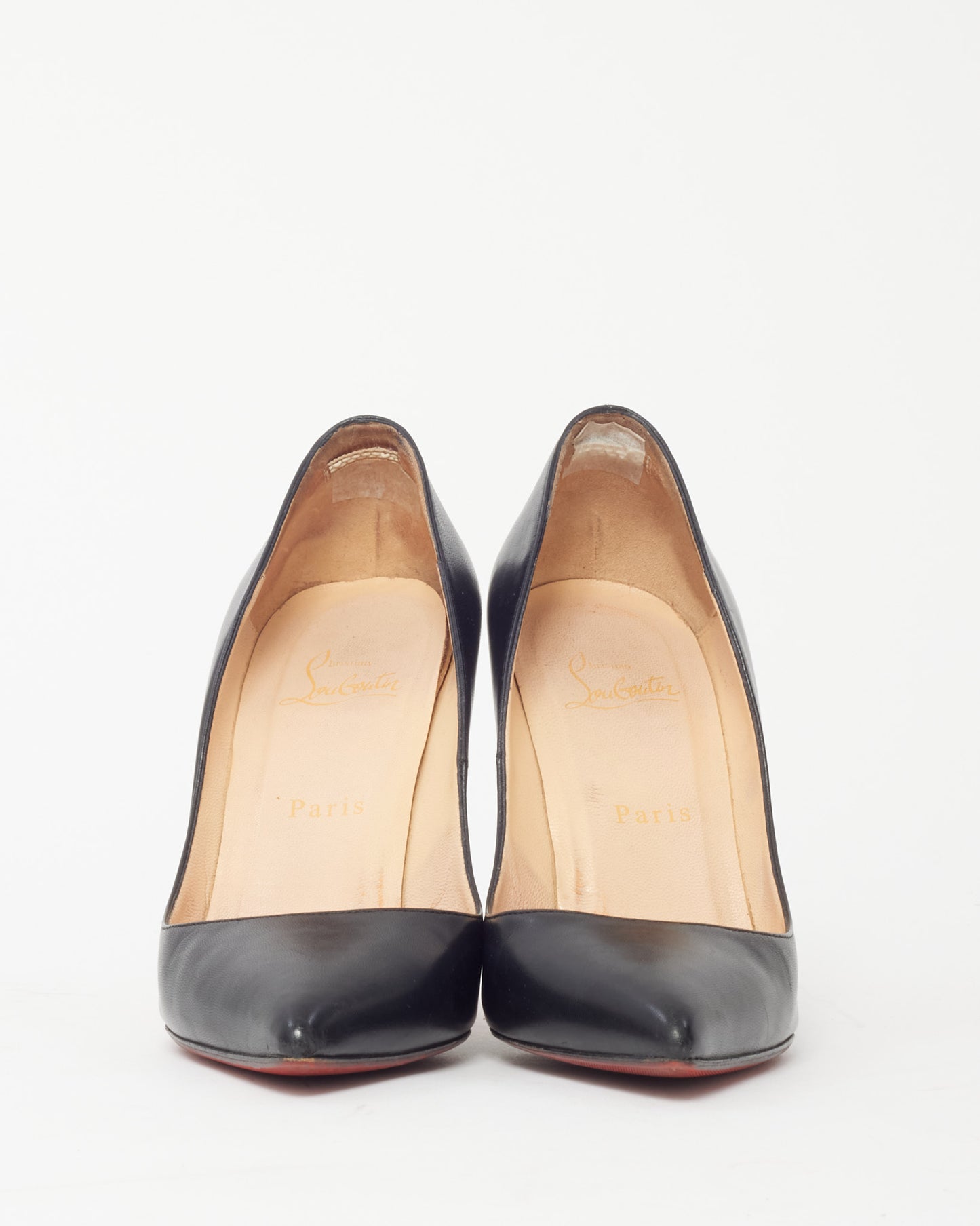 Christian Louboutin Black Leather Pigalle Follies 100mm Pumps - 38