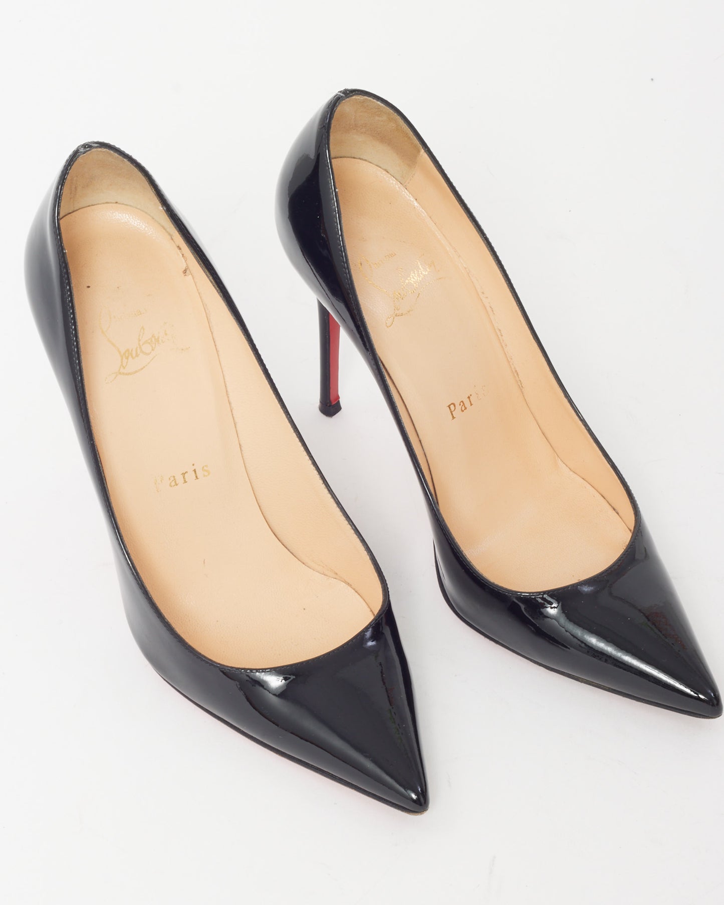 Christian Louboutin Black Patent Leather So Kate 100mm Pumps - 35