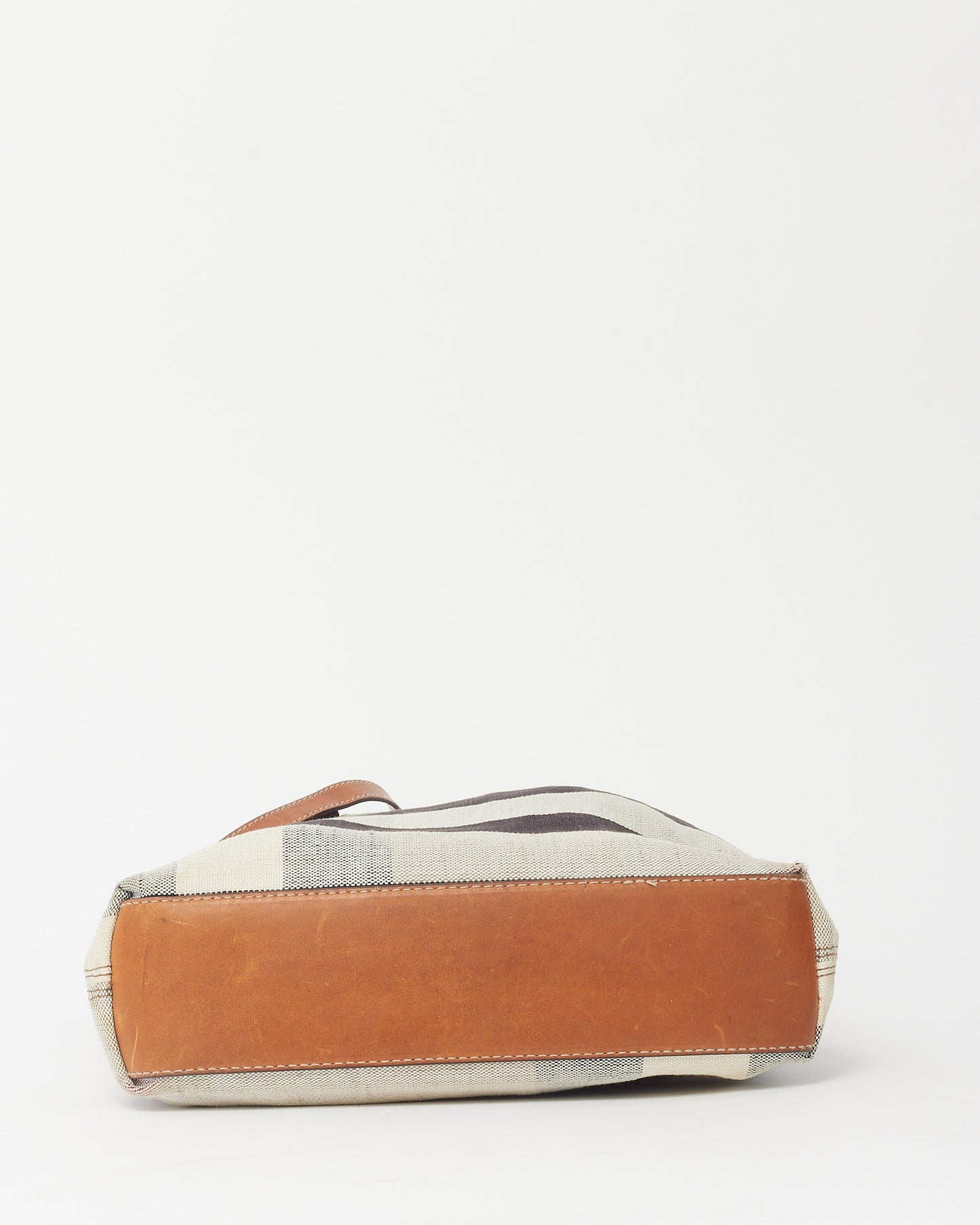 Burberry Beige House Check Canvas Medium Tottenham 2Way Tote Bag with Pouch