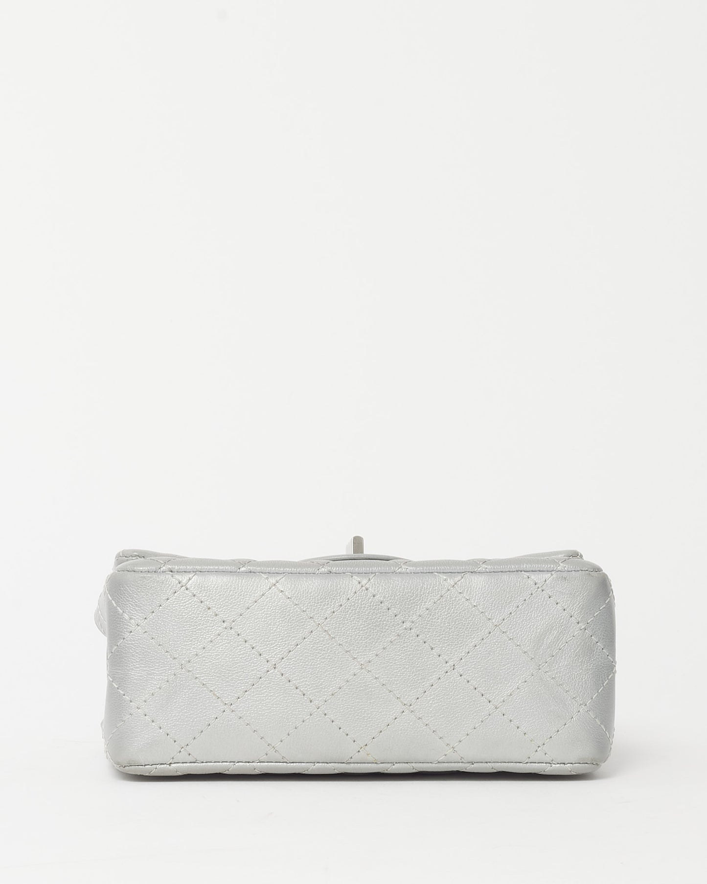 Chanel Silver Calfskin Leather Re-Issue Mini Flap Bag SHW