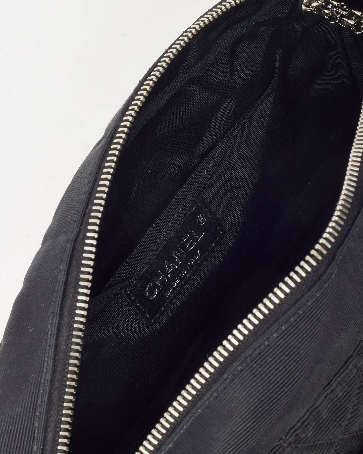 Chanel Black and White Bi-Color Canvas Reissue Chain Camera Shoulder Bag