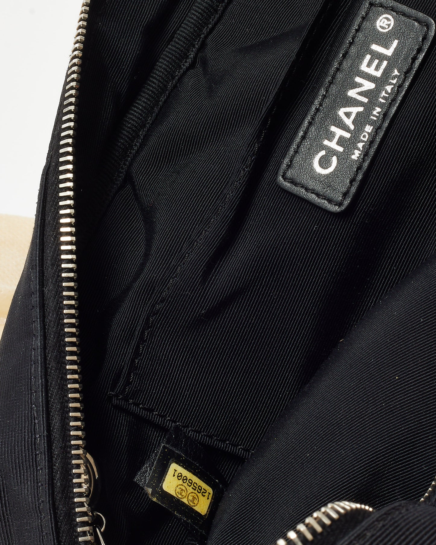 Chanel Black and White Bi-Color Canvas Reissue Chain Camera Shoulder Bag