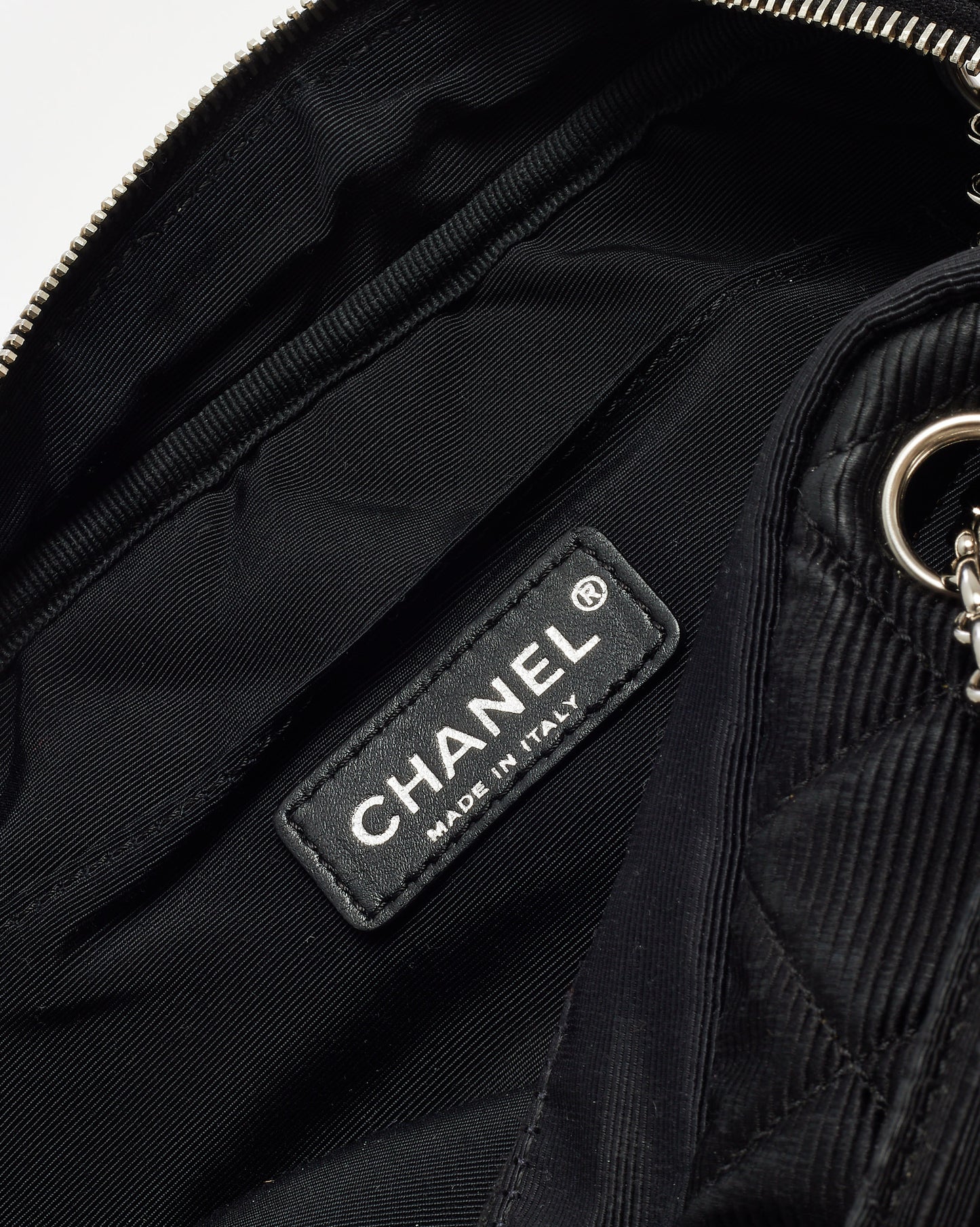 Chanel Black and White Bi-Color Canvas Reissue Chain Camera Shoulder Bag