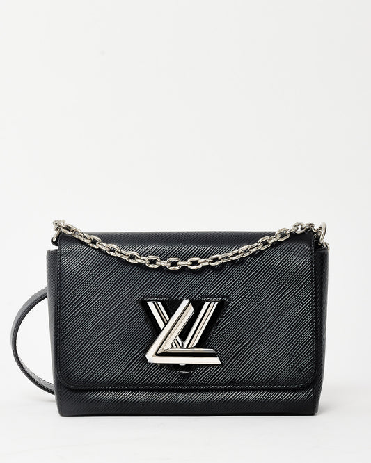 Louis Vuitton Black Epi Leather Twist MM Shoulder Bag SHW