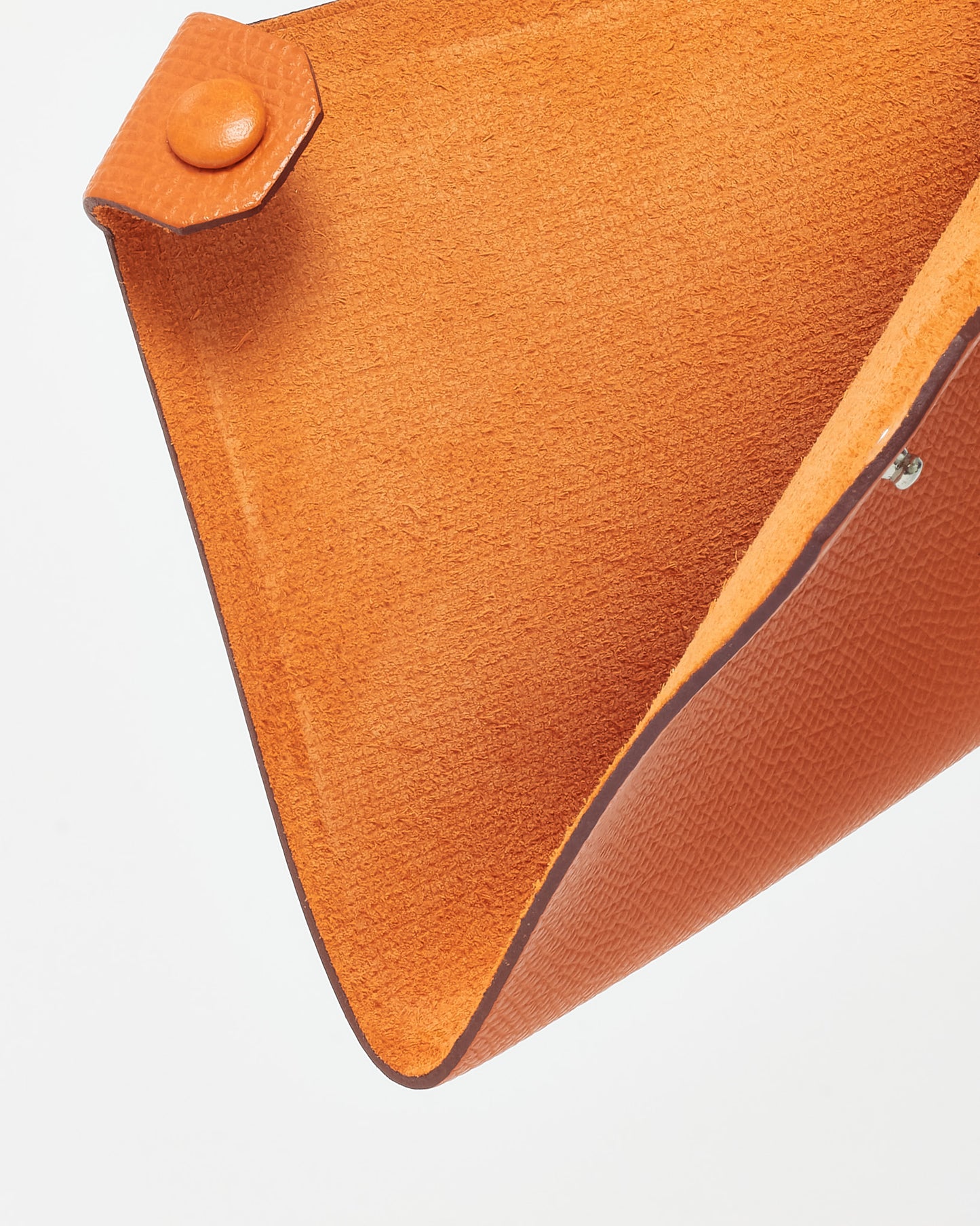 Hermès Orange Epsom Leather Tarmac Passport Holder