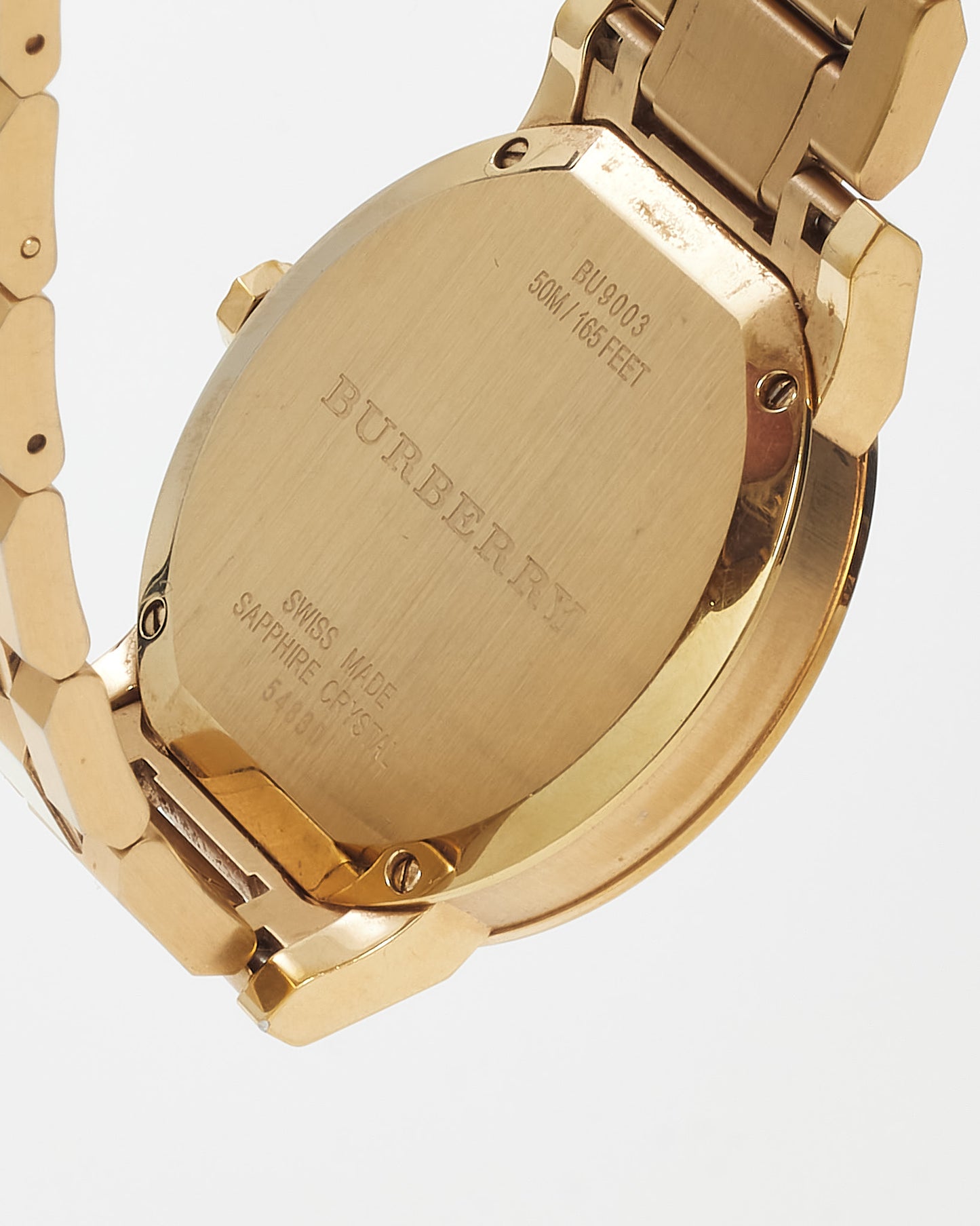 Burberry Gold Stainless Steel Silver Dial BU9003 The City Watch 38mm