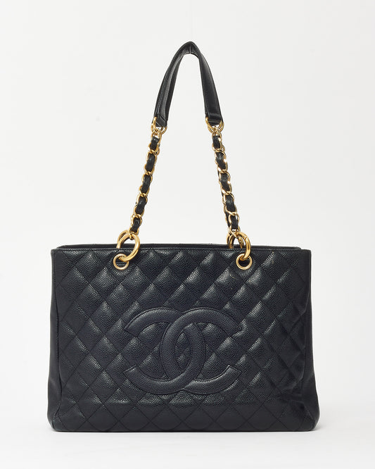 Chanel Black Caviar Leather GST Shoulder Bag GHW