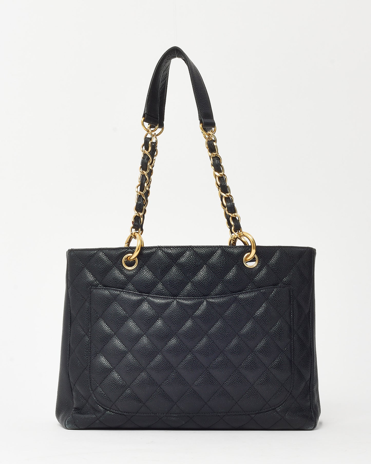 Chanel Black Caviar Leather GST Shoulder Bag GHW