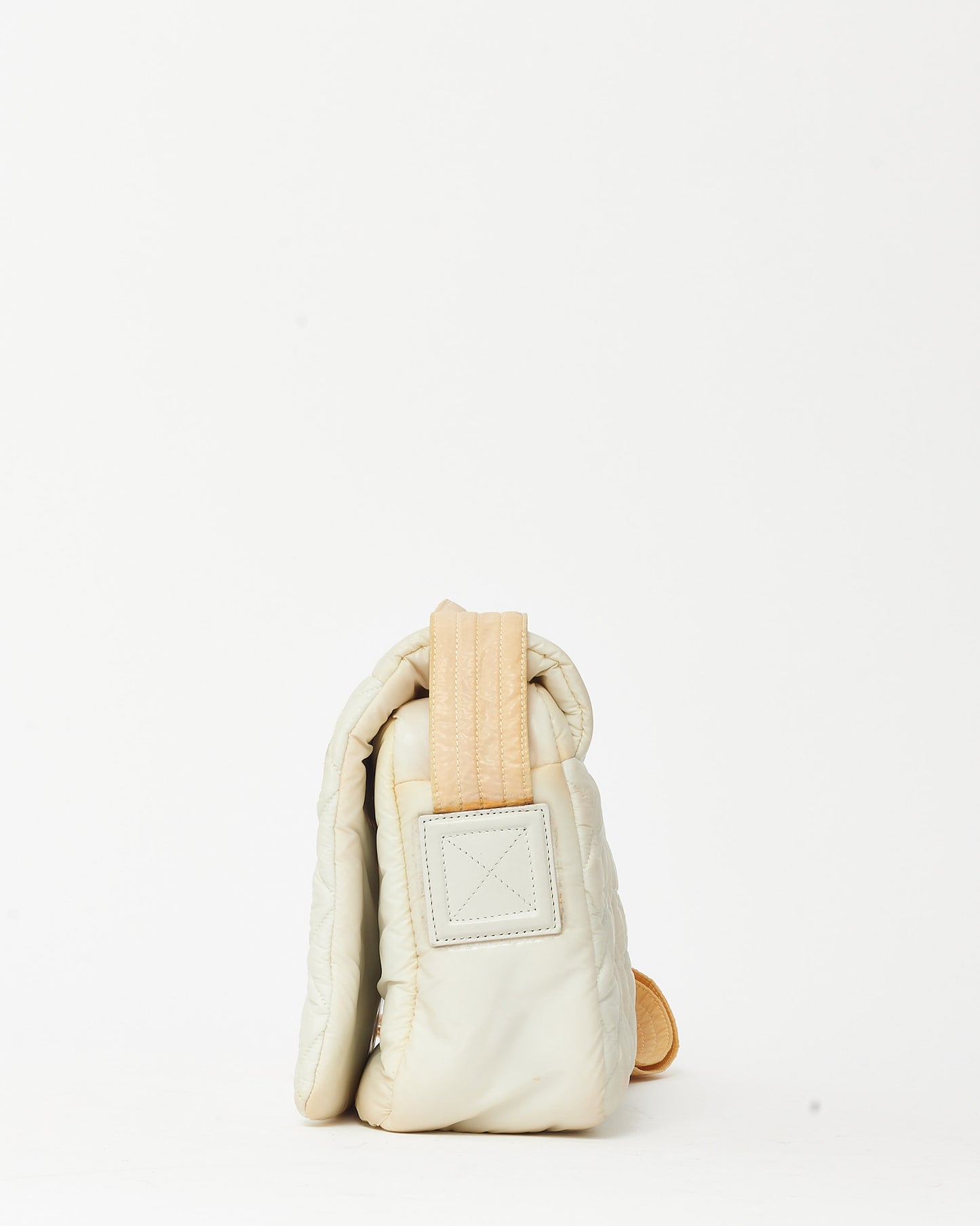 Chanel White Nylon Small Coco Cocoon Messenger Crossbody Bag