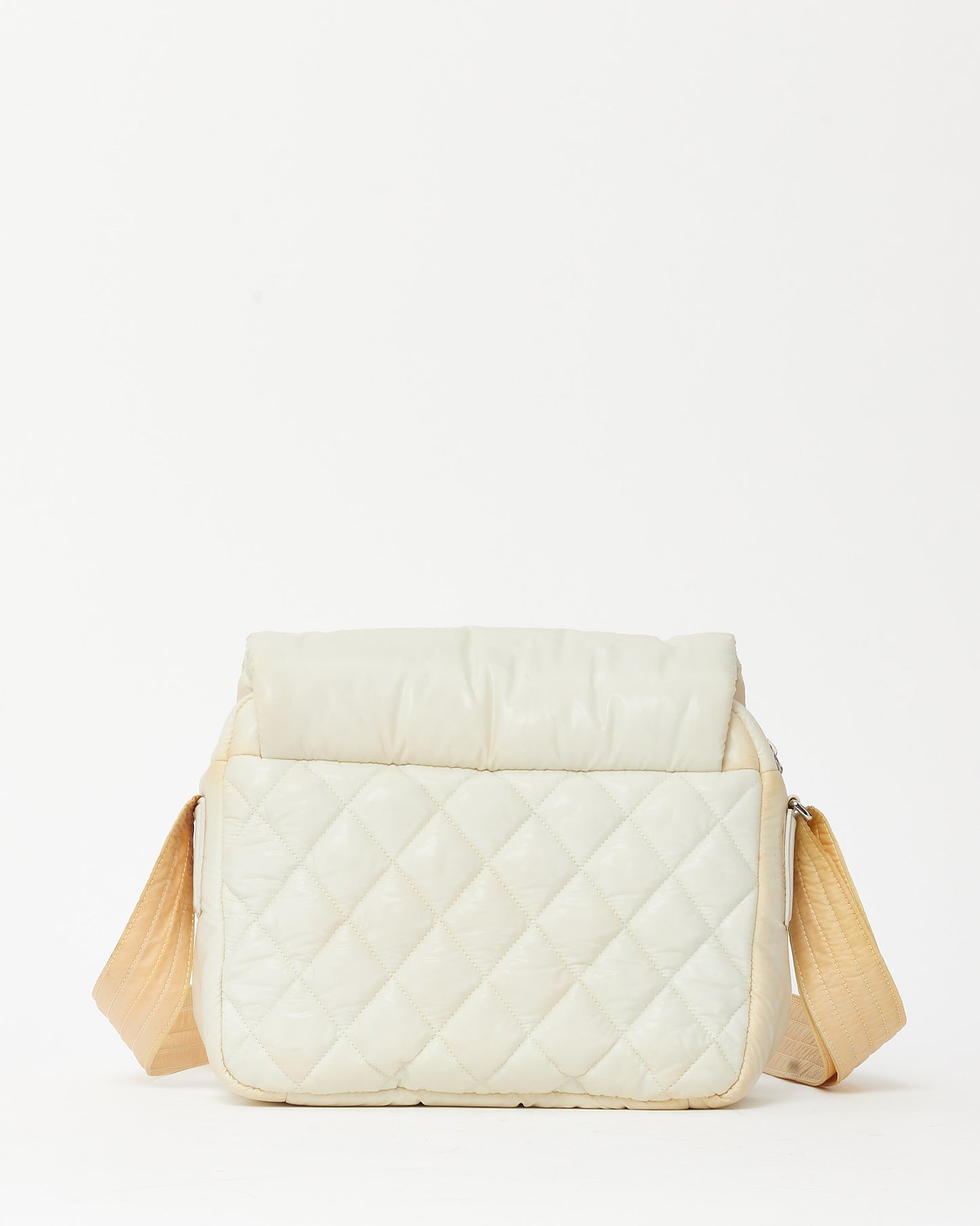 Chanel White Nylon Small Coco Cocoon Messenger Crossbody Bag