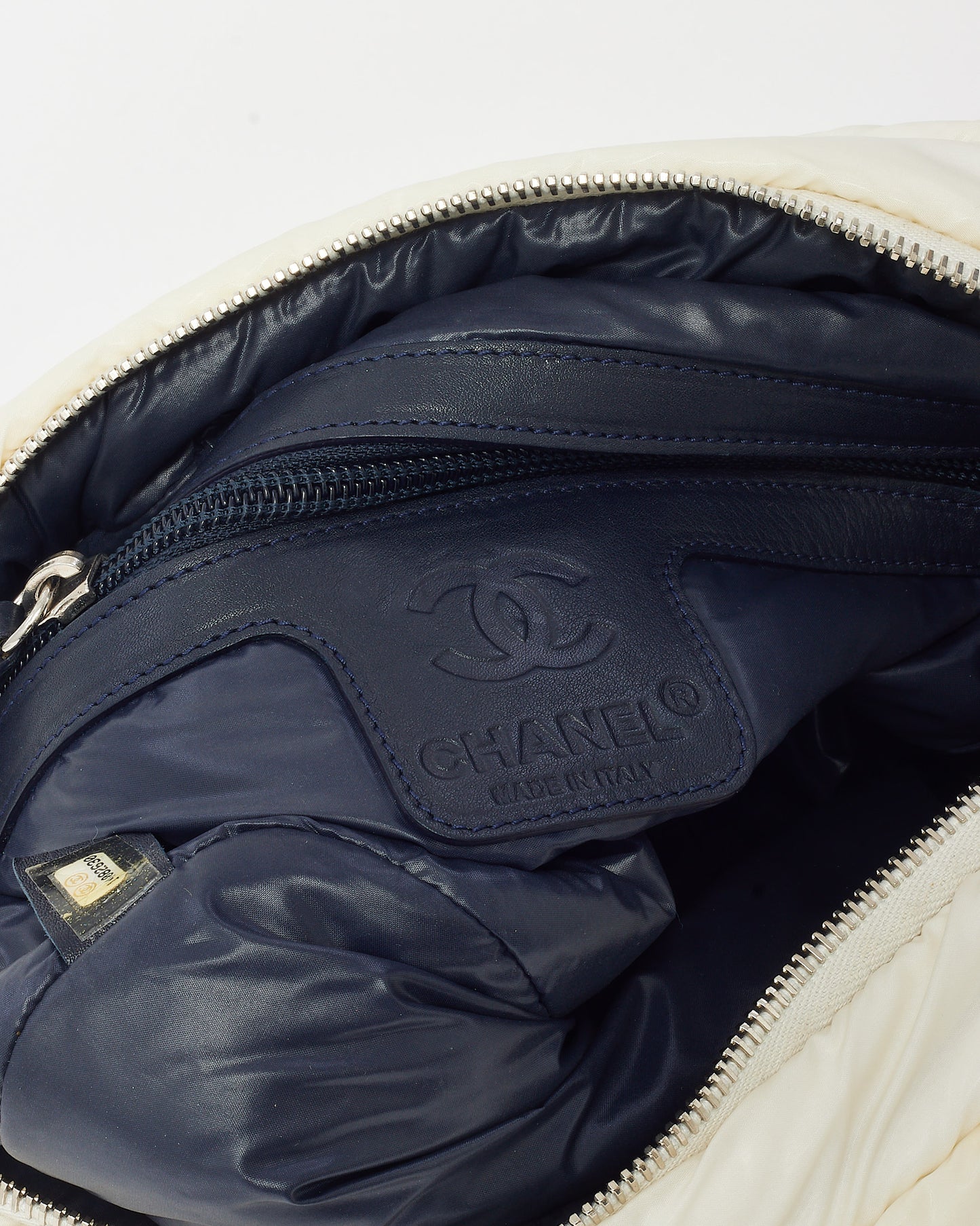 Chanel White Nylon Small Coco Cocoon Messenger Crossbody Bag