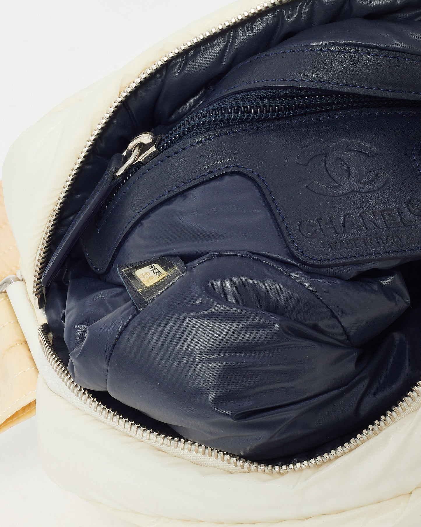 Chanel White Nylon Small Coco Cocoon Messenger Crossbody Bag