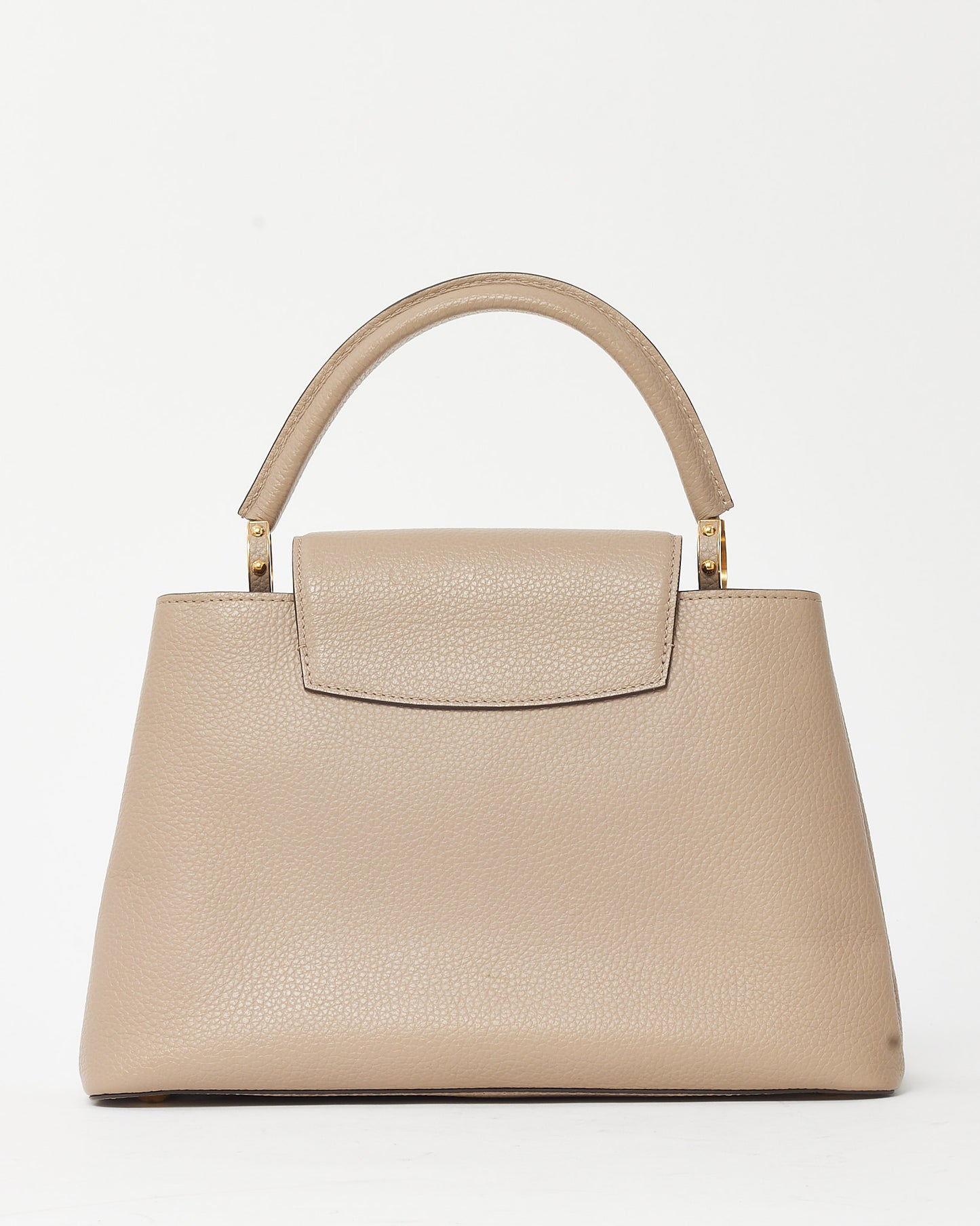 Louis Vuitton Beige Taurillon Leather Capucines MM Bag