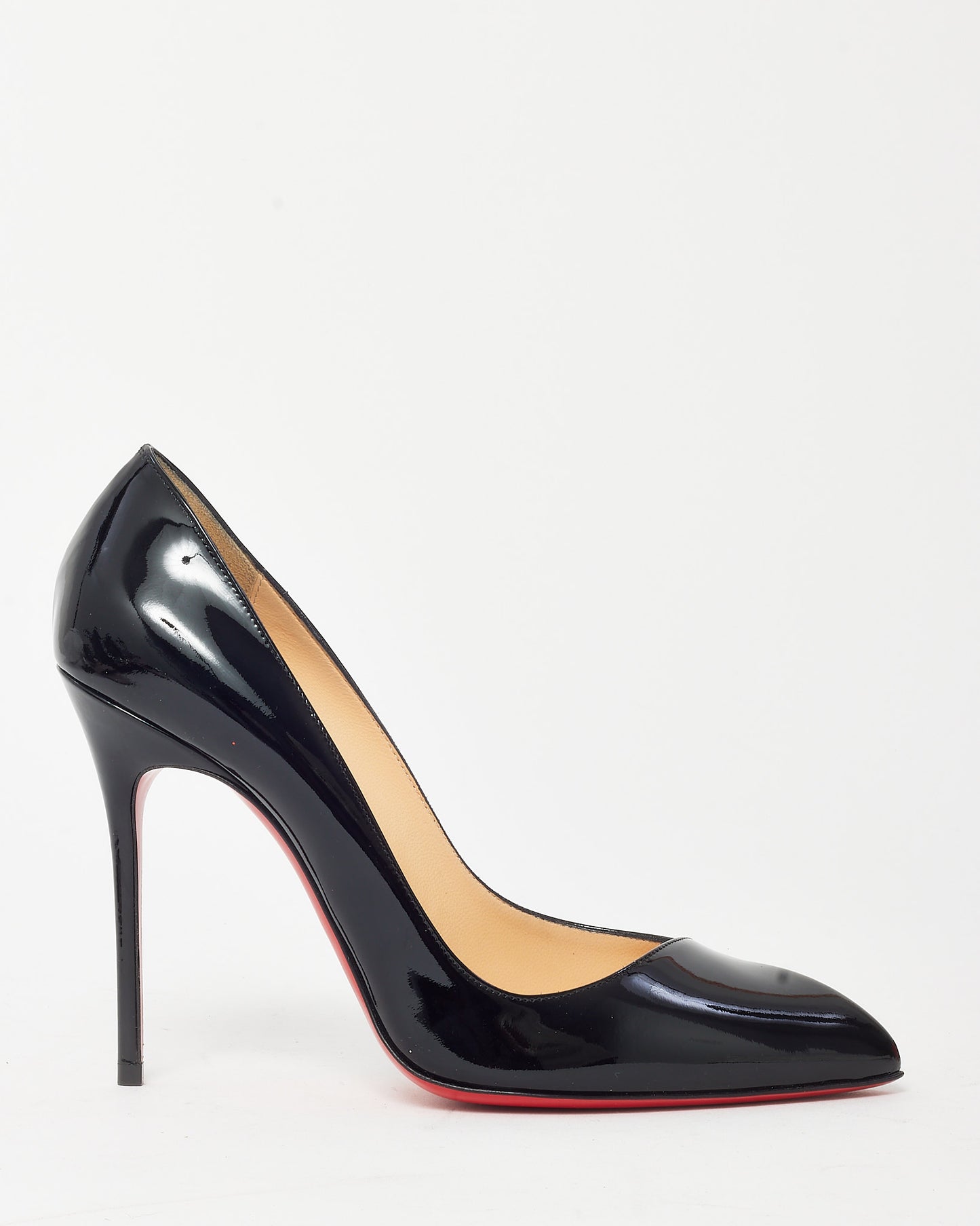 Christian Louboutin Black Patent Leather Corneille 100mm Pumps - 38