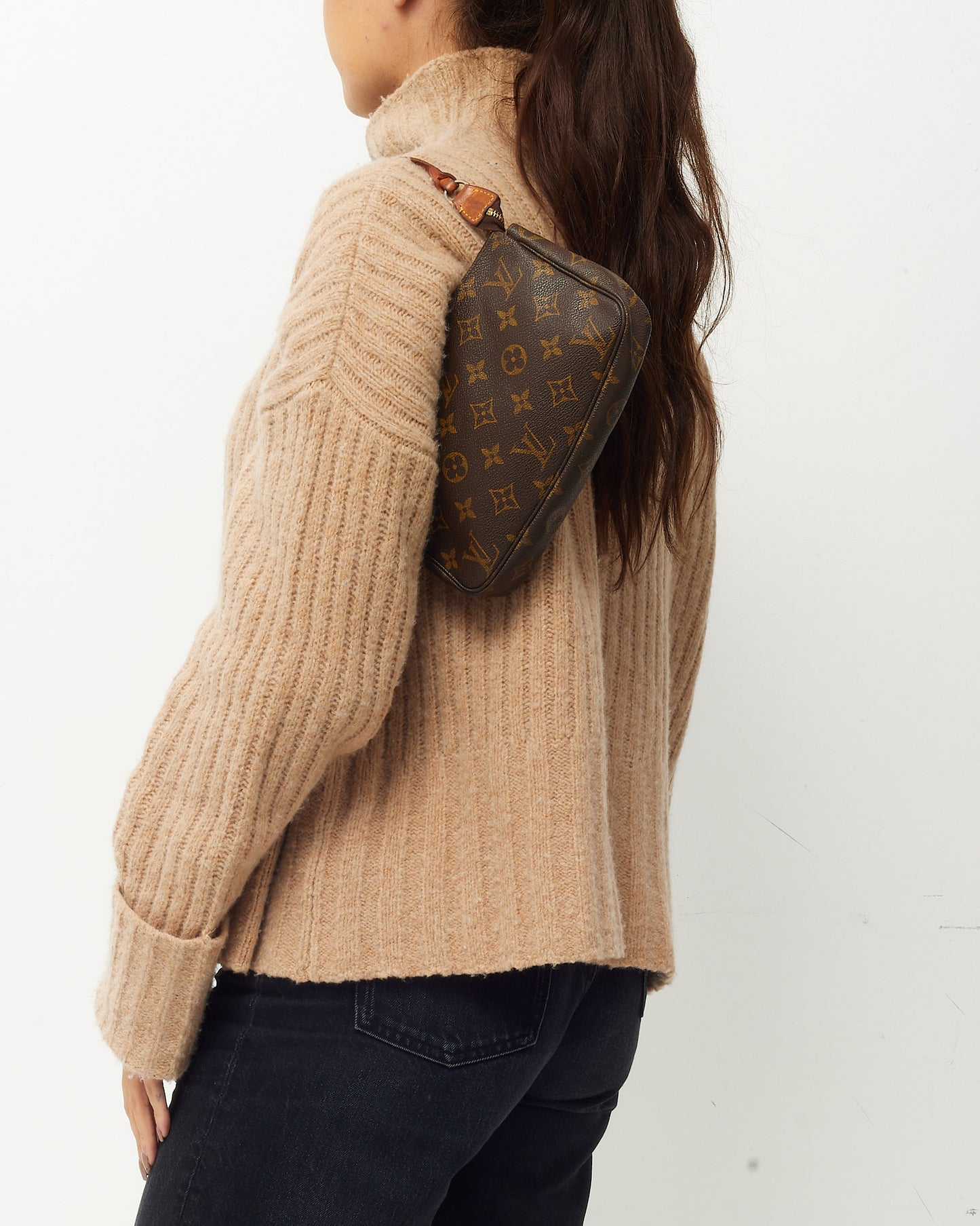 Louis Vuitton Monogram Coated Canvas Pochette Accessoires Shoulder Bag