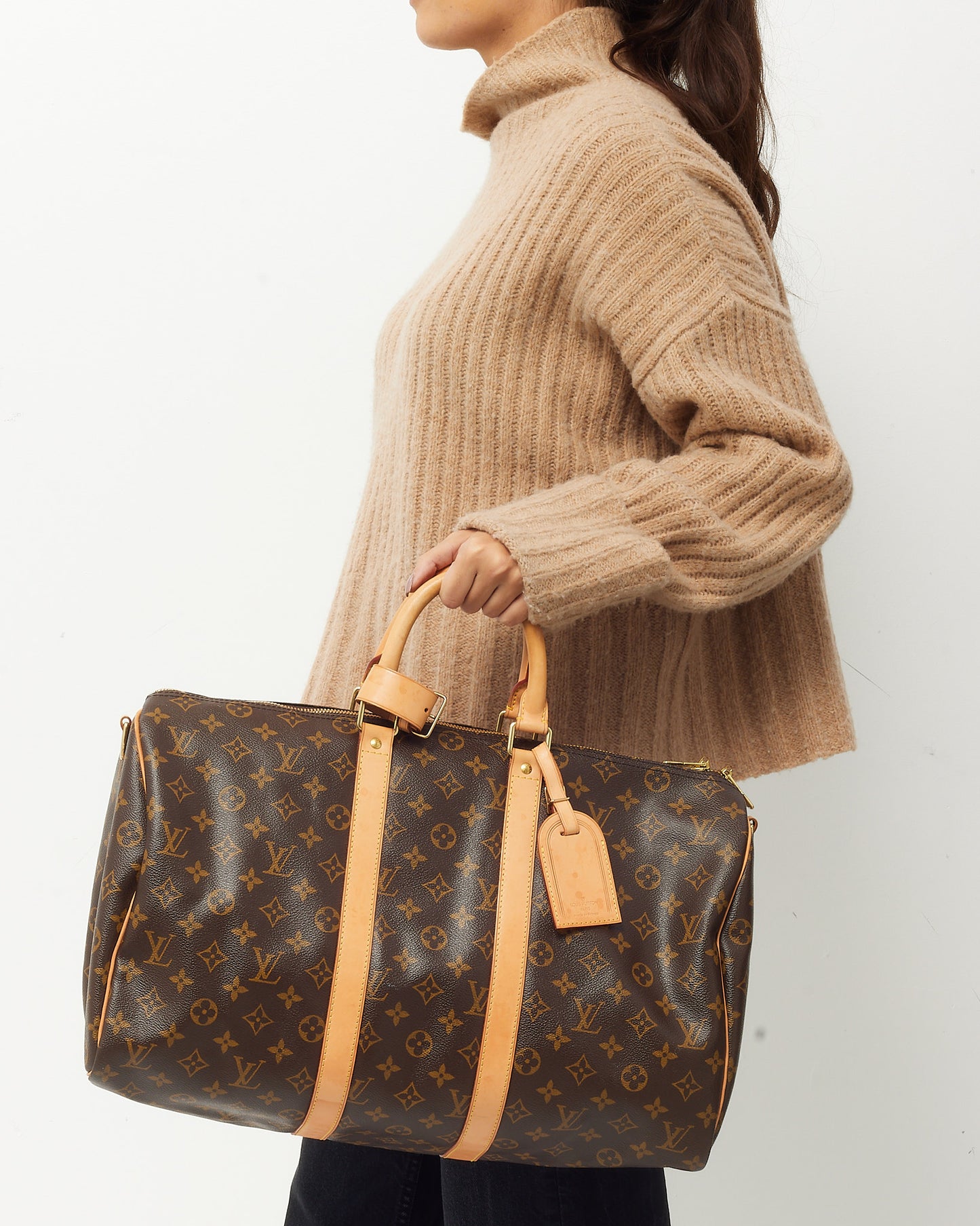 Louis Vuitton Damier Ebene Toile Keepall Bandoulière 45